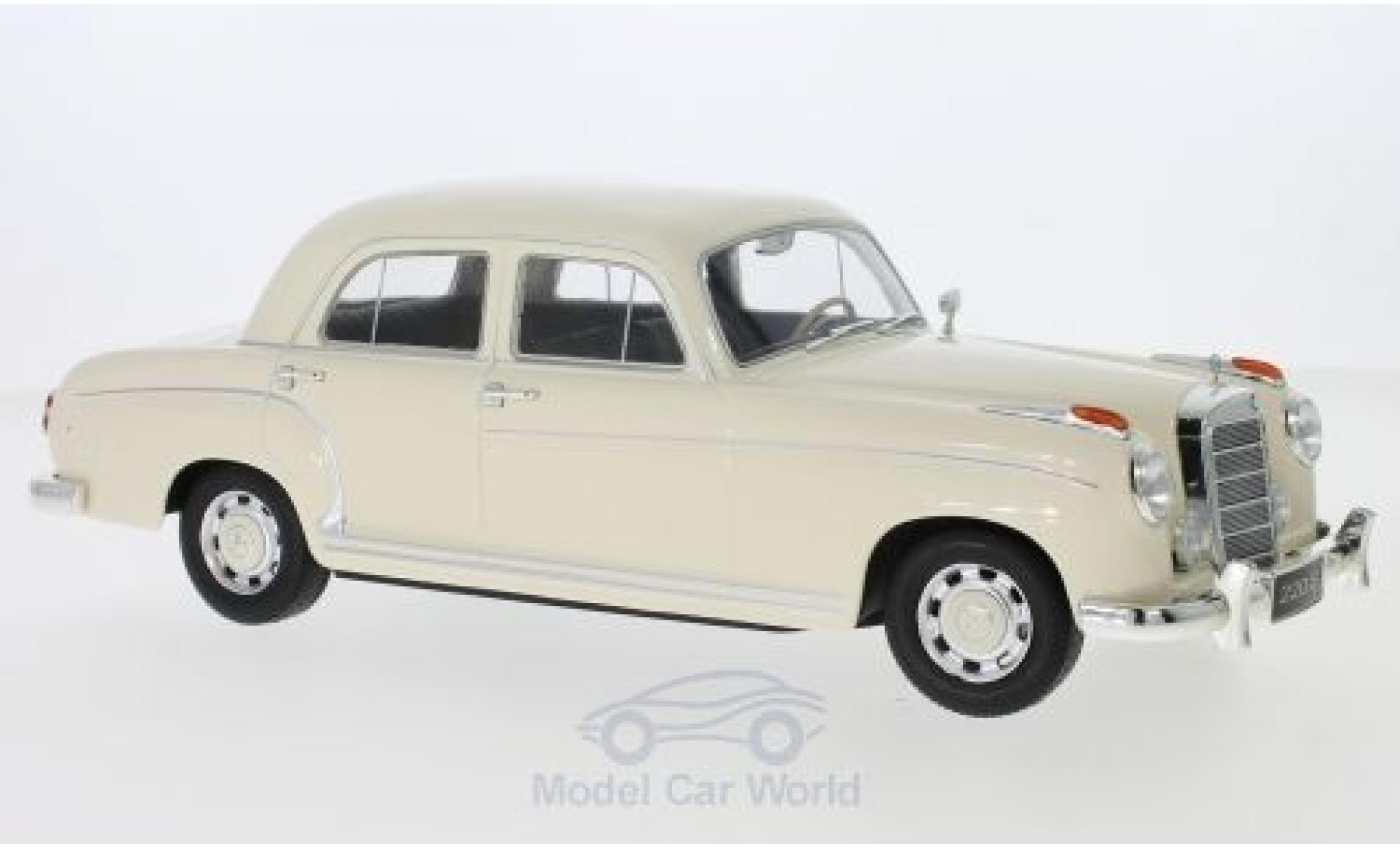 Mercedes 220 1/18 KK Scale S Limousine (W180 II) beige 1956 modellino in miniatura