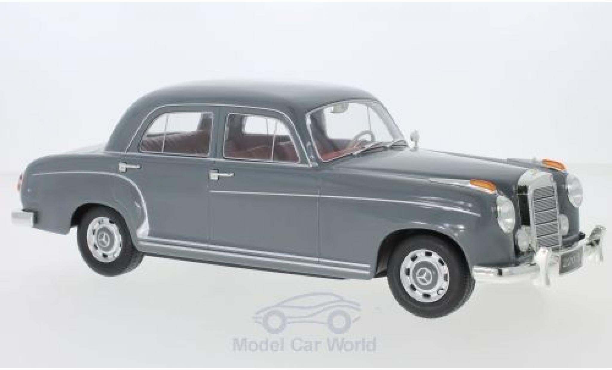 Mercedes 220 1/18 KK Scale S Limousine (W180 II) grigio 1956 modellino in miniatura
