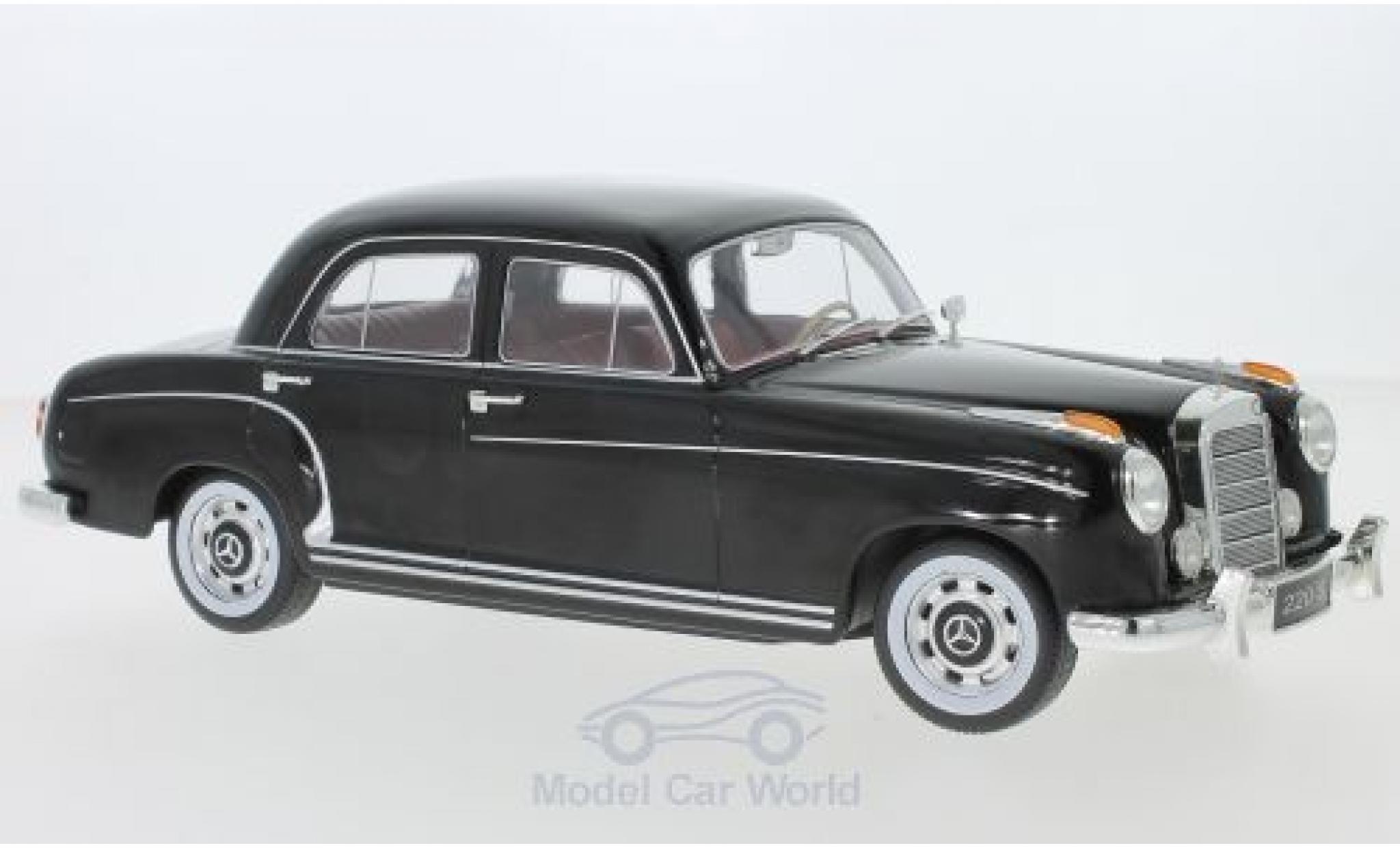 Mercedes 220 1/18 KK Scale S Limousine (W180 II) nero 1956 modellino in miniatura
