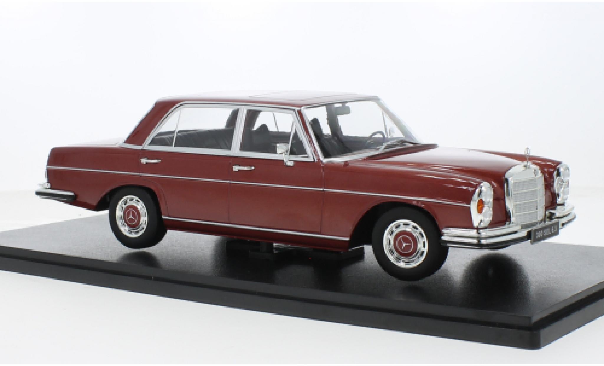 Mercedes 300 1/18 KK Scale SEL 6.3 (W109) metallise rot 1967 1:18 modellino in miniatura