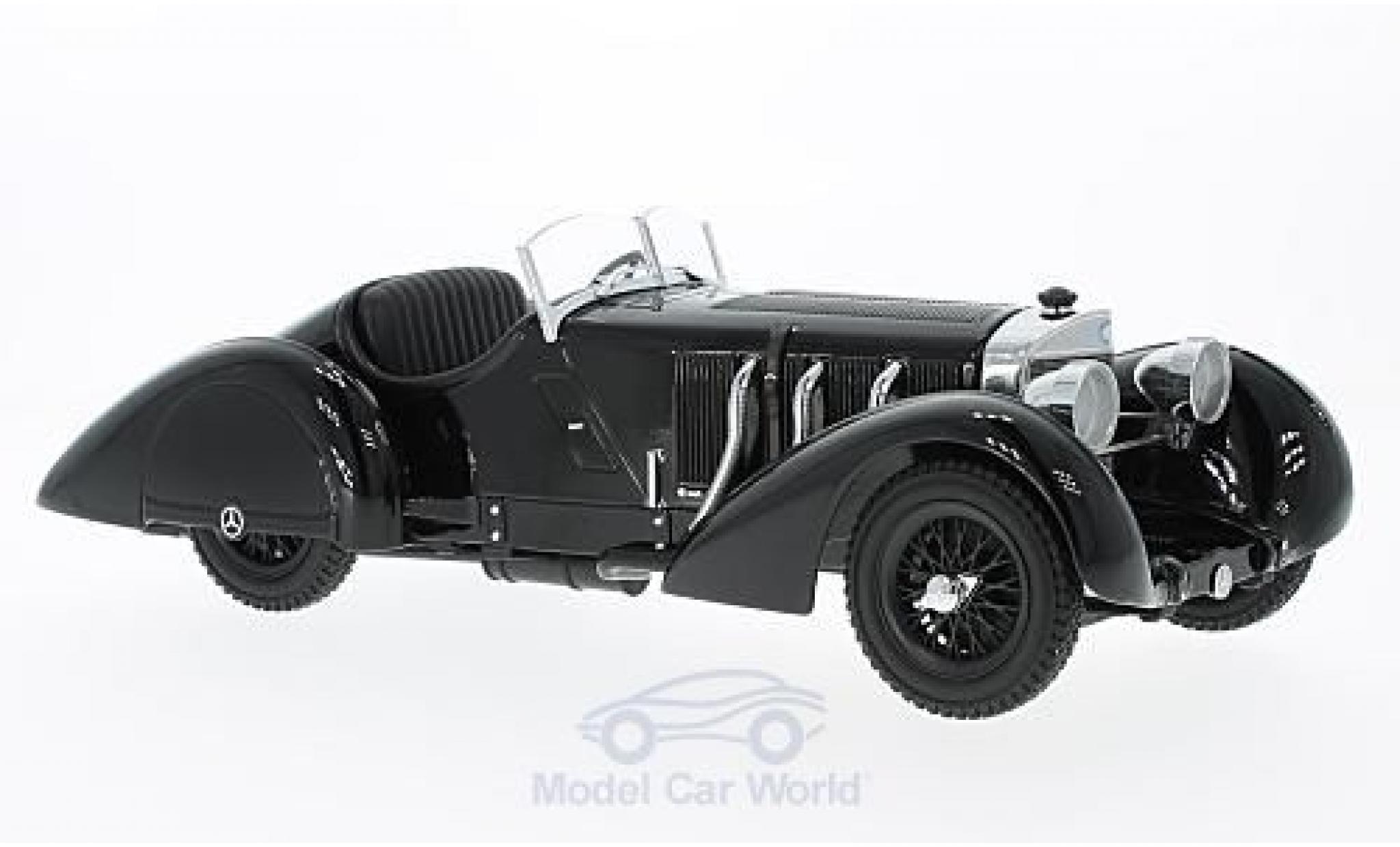 Mercedes SSK 1/18 KK Scale Count Trossi nero Der neroe Prinz 1930 modellino in miniatura