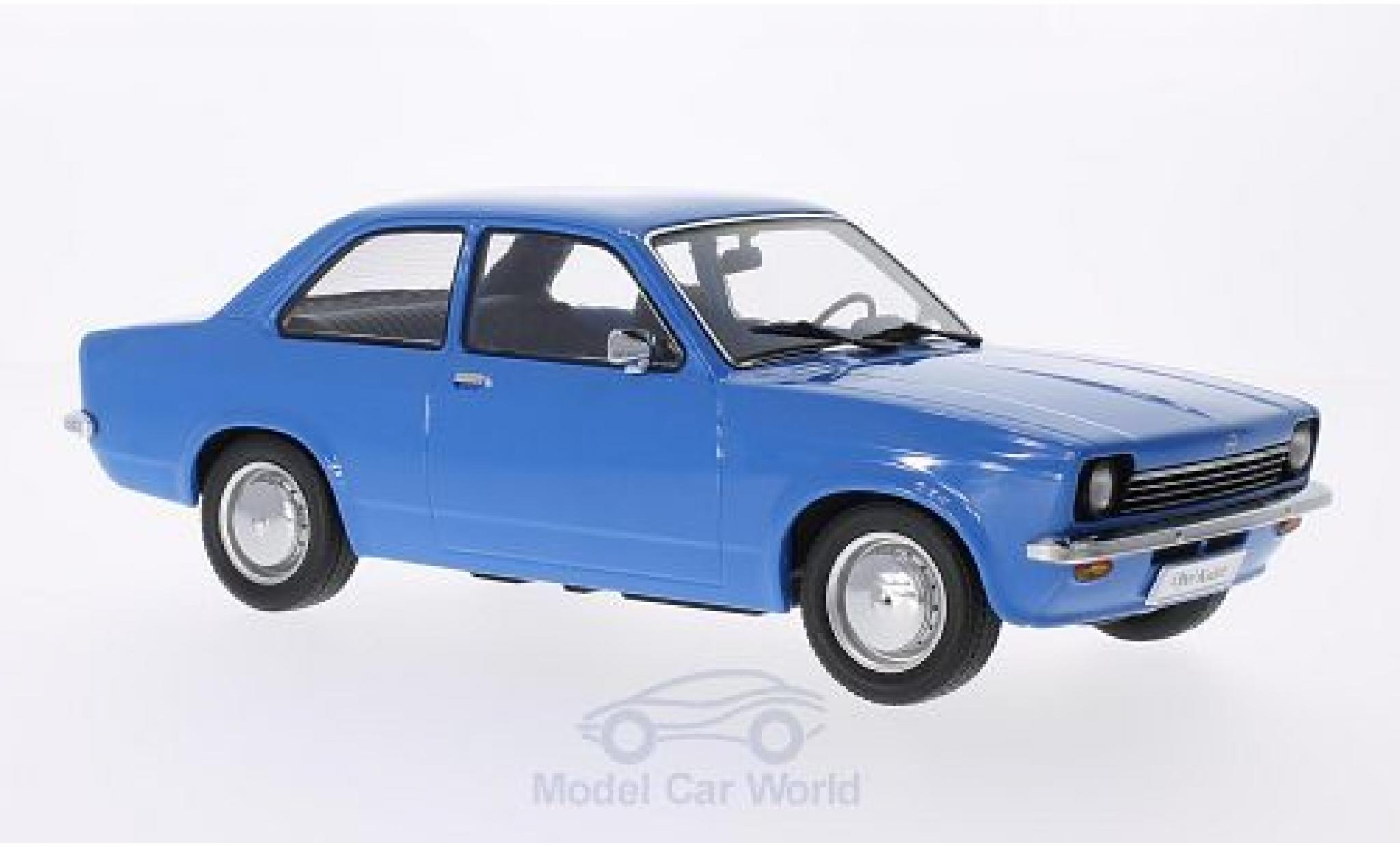 Opel Kadett E 1/18 KK Scale C Limousine blu Türen und Hauben sind nicht zu öffnen modellino in miniatura