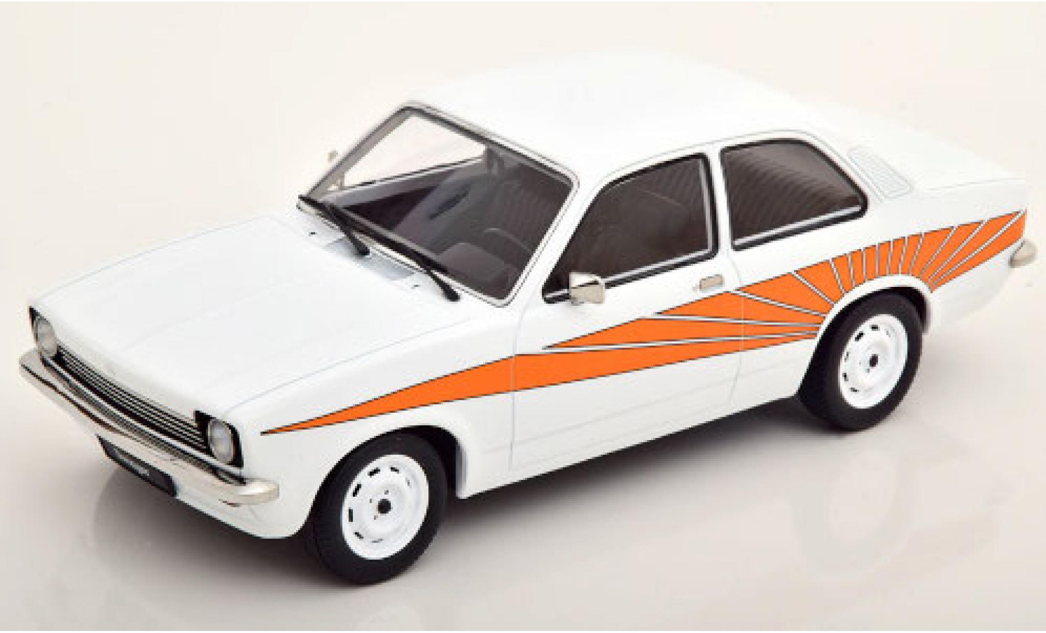 Opel Kadett 1/18 KK Scale C Swinger bianco/orange 1973 modellino in miniatura