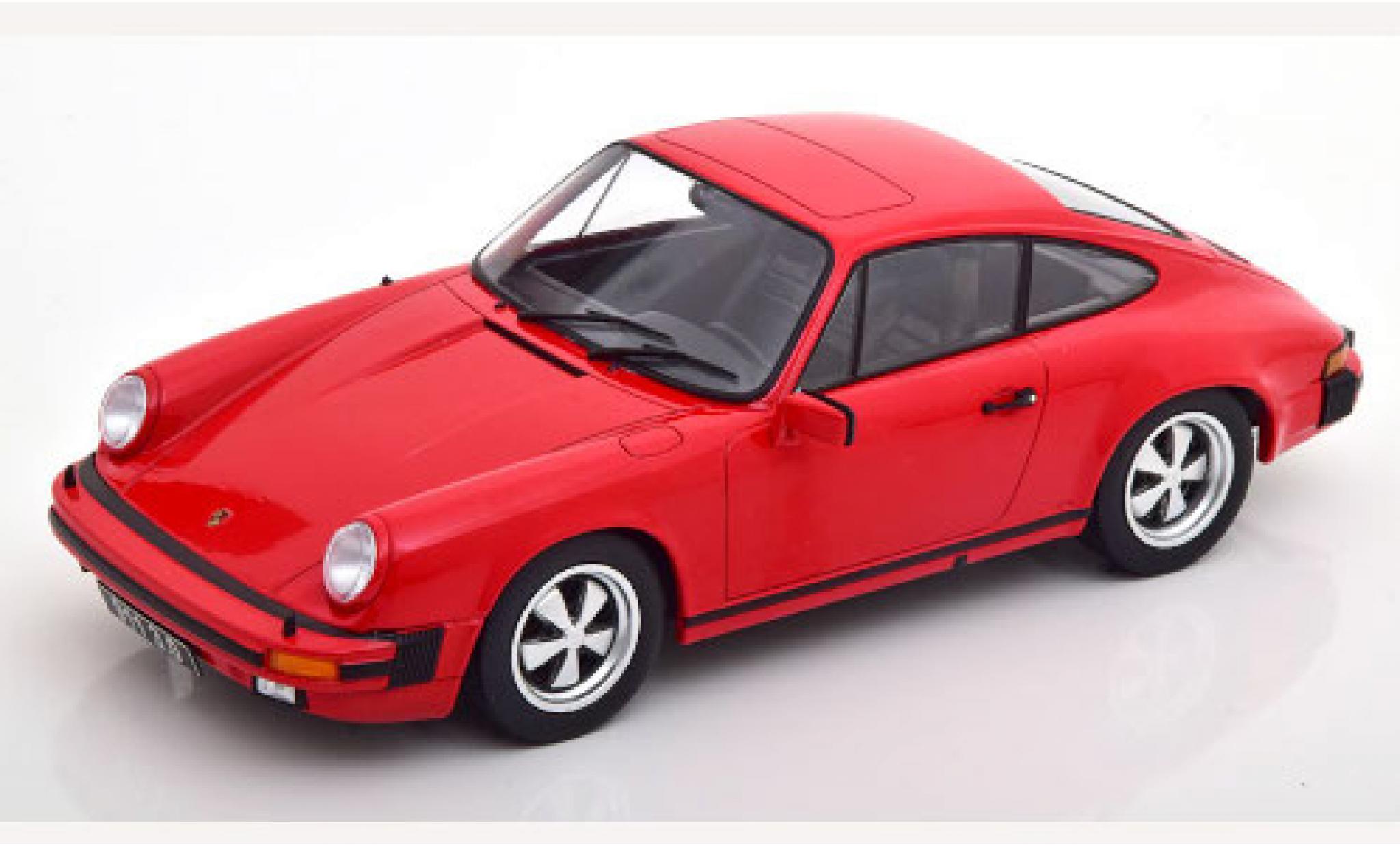 Porsche 930 1/18 KK Scale 911 Carrera 3.0 Coupe rosso 1977 modellino in miniatura