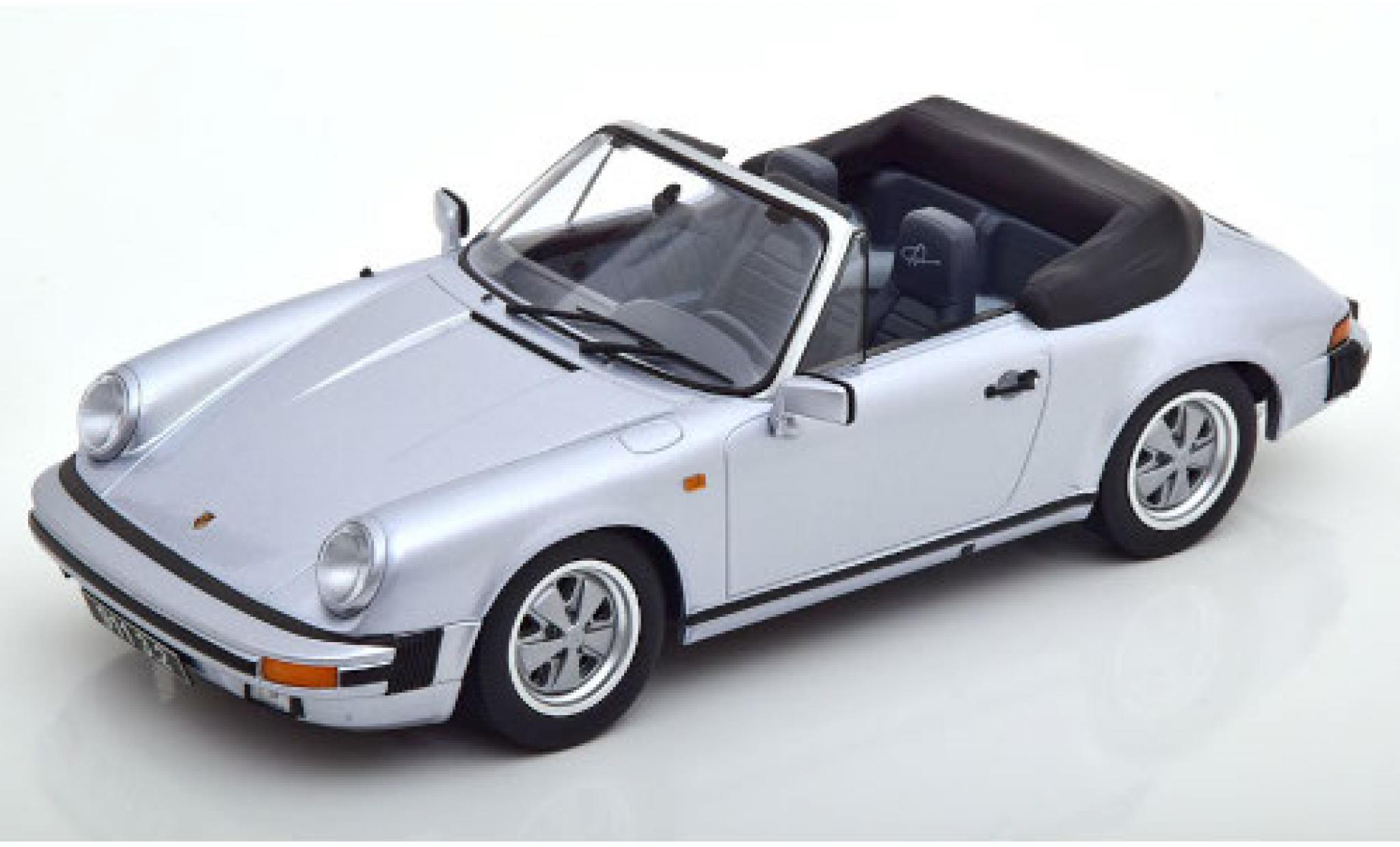 Porsche 930 1/18 KK Scale 911 Carrera 3.2 Cabrio grigio 1988 250.000 modellino in miniatura