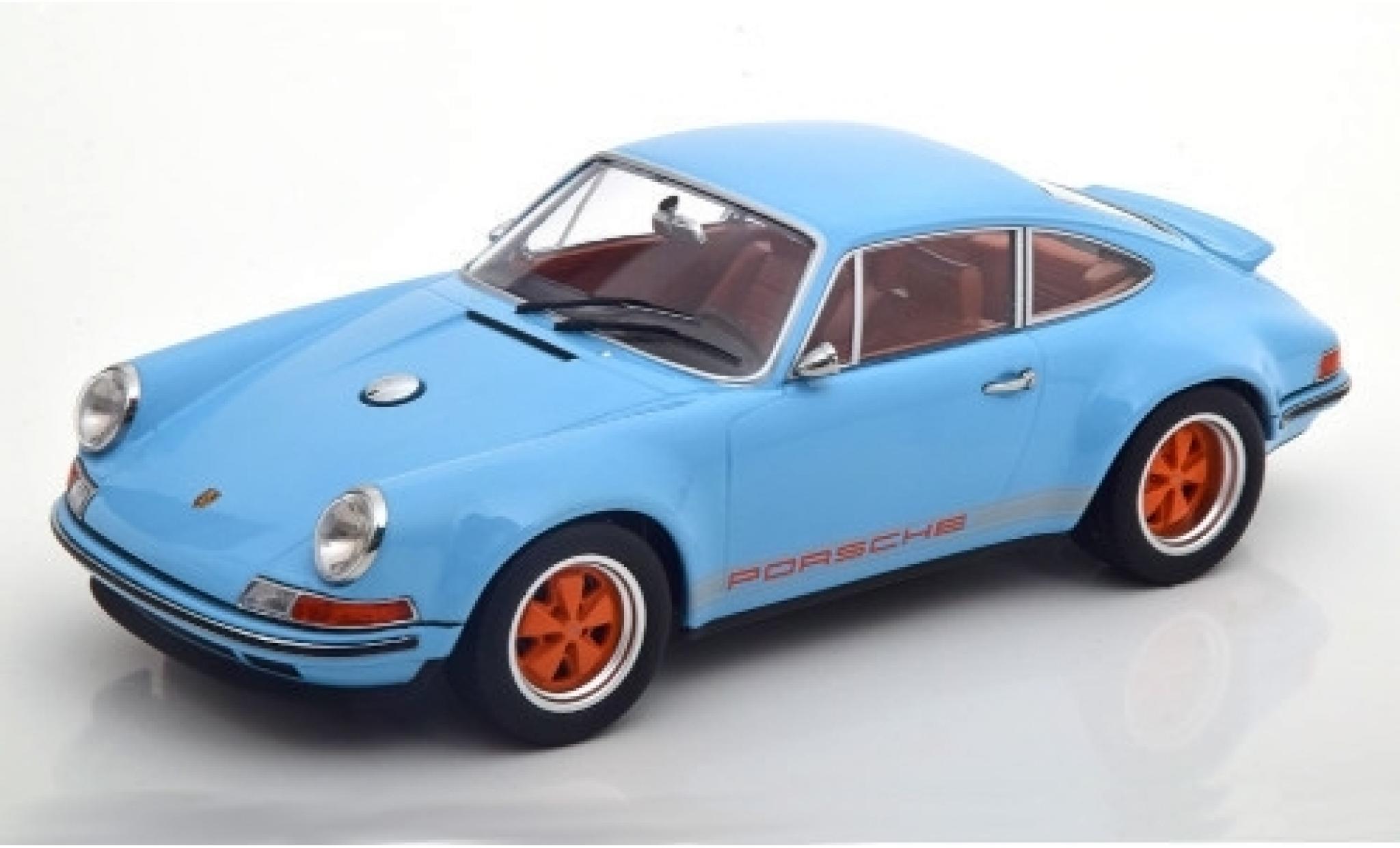 Porsche 911 1/18 KK Scale Singer blu/Dekor modellino in miniatura