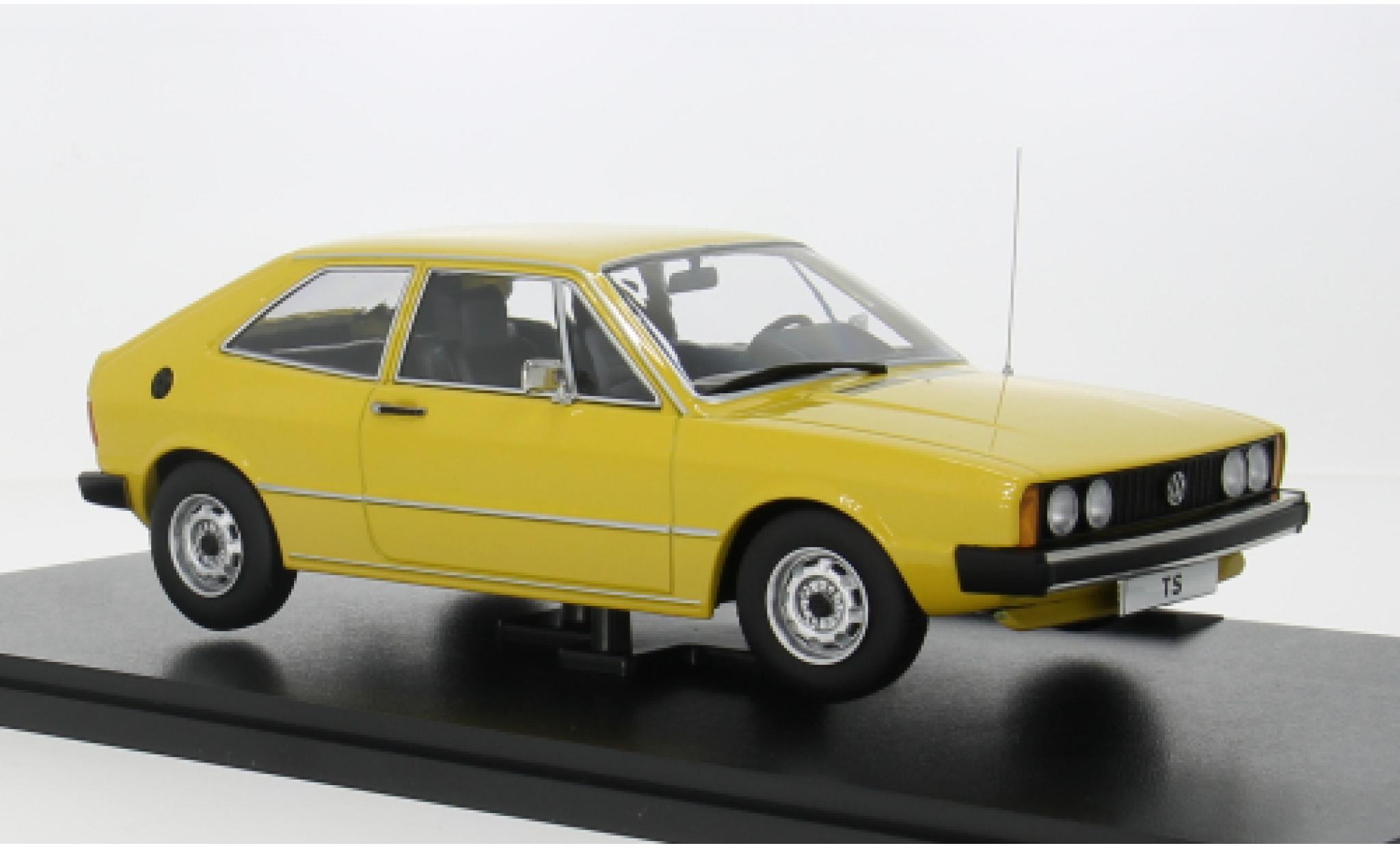 Volkswagen Scirocco 1/18 KK Scale I TS gelb 1976 1:18 modellino in miniatura