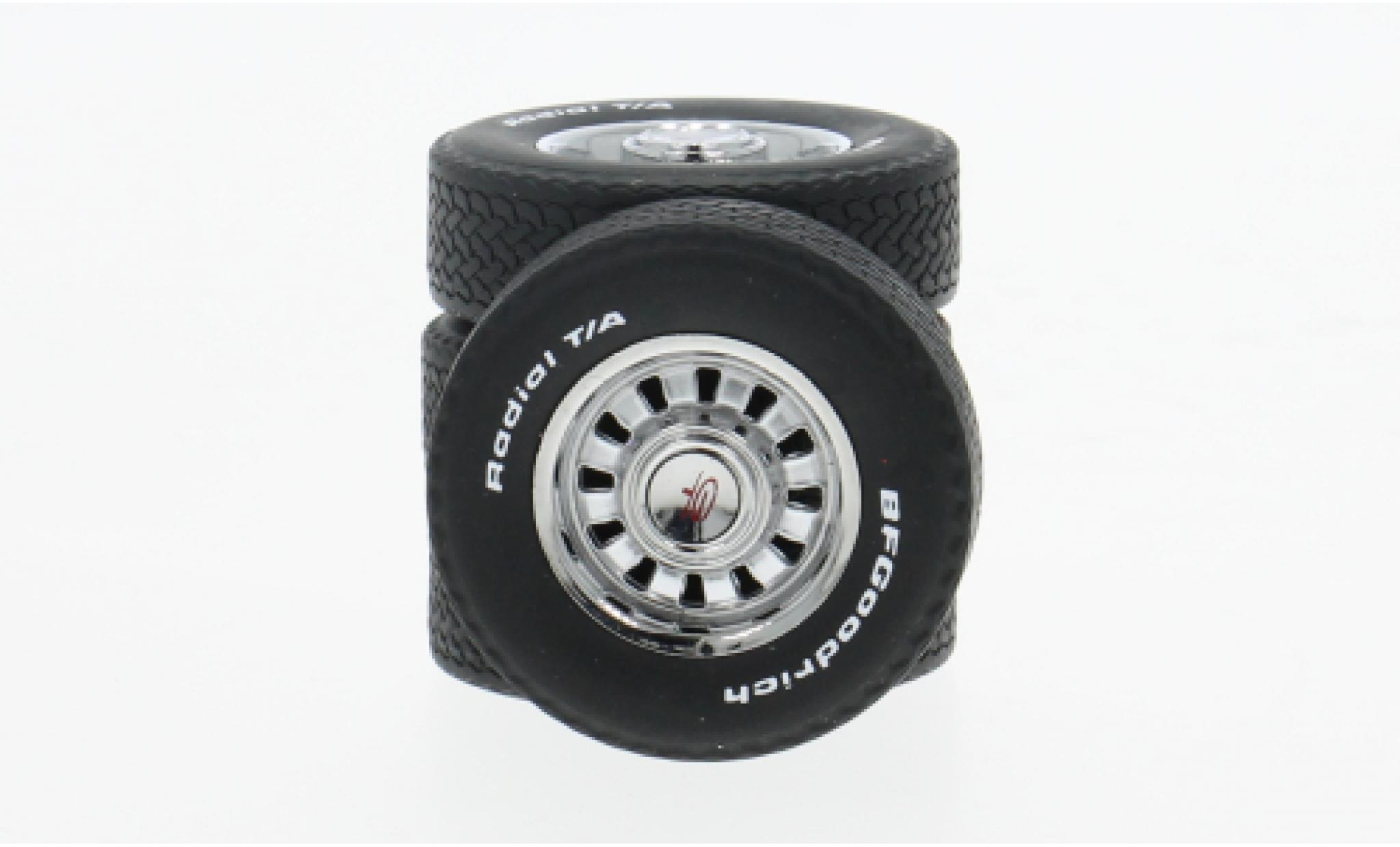 Ford Mustang KK Scale Zubehör Speichenräder chrom/schwarz 1:18 modellino in miniatura