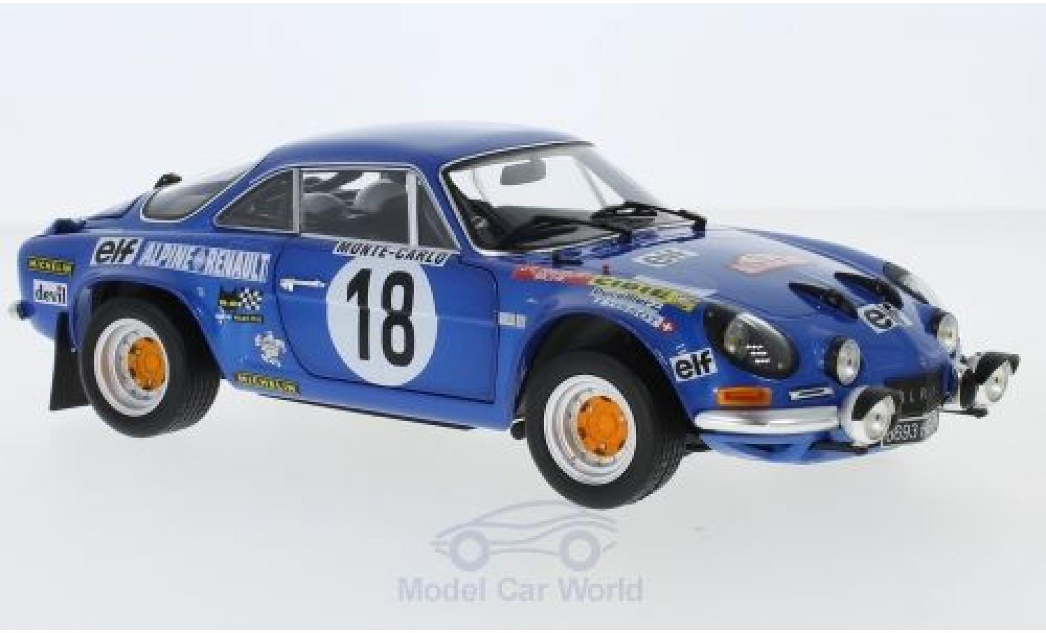Alpine A110 1/18 Kyosho No.18 Rallye Monte Carlo 1973 J-C.Andruet/Biche modellino in miniatura