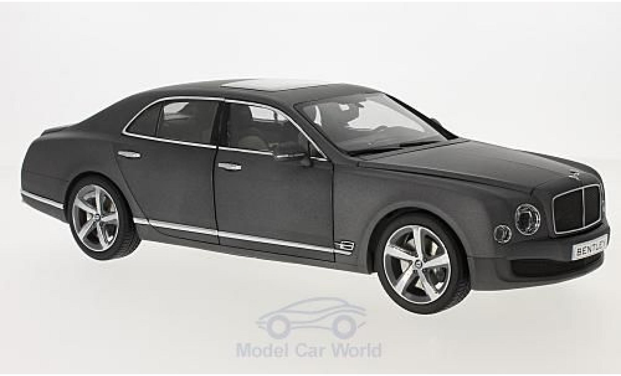Bentley Mulsanne 1/18 Kyosho Speed matt-grigio 2014 modellino in miniatura