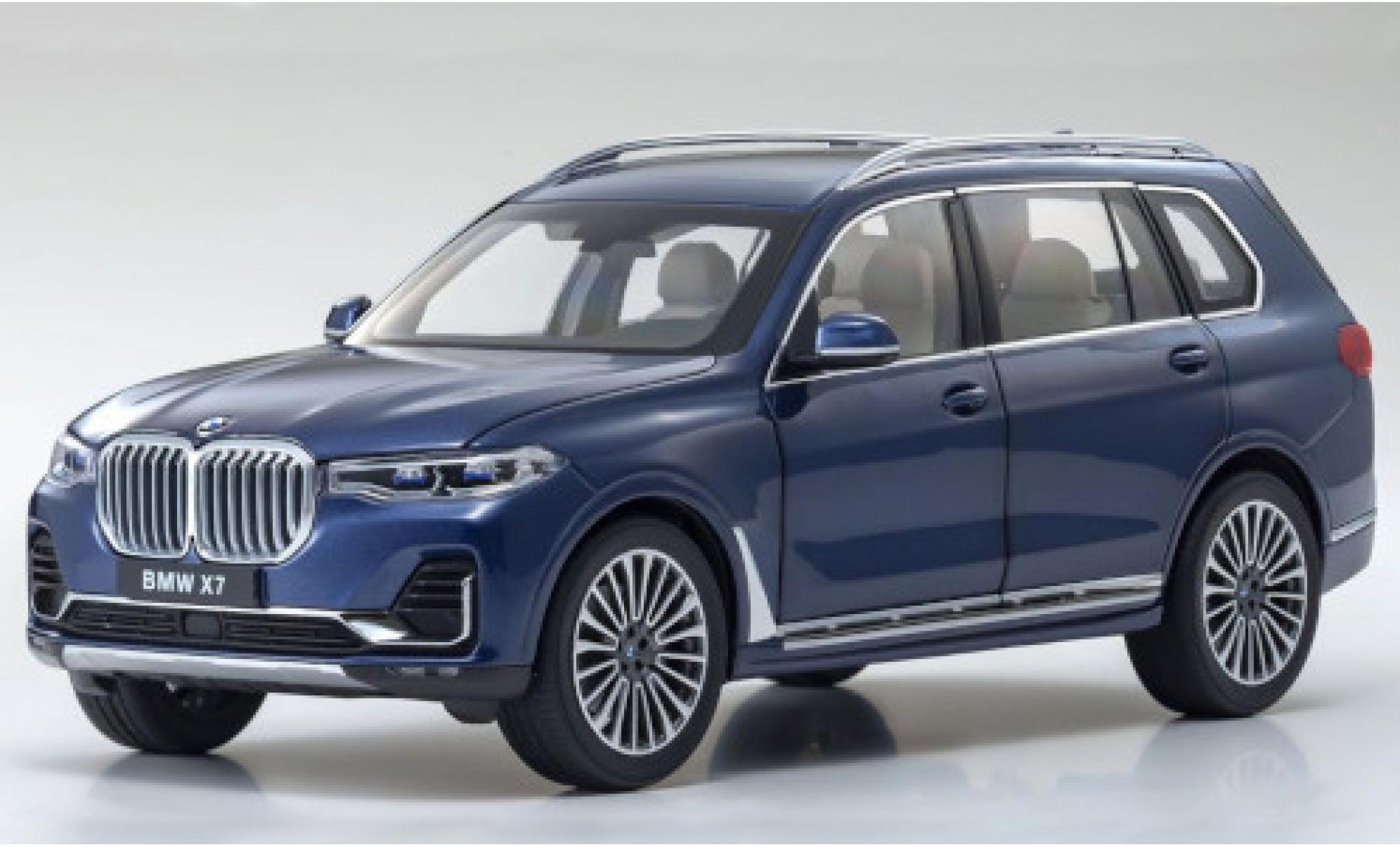 Bmw X7 1/18 Kyosho (G07) blu 2020 modellino in miniatura