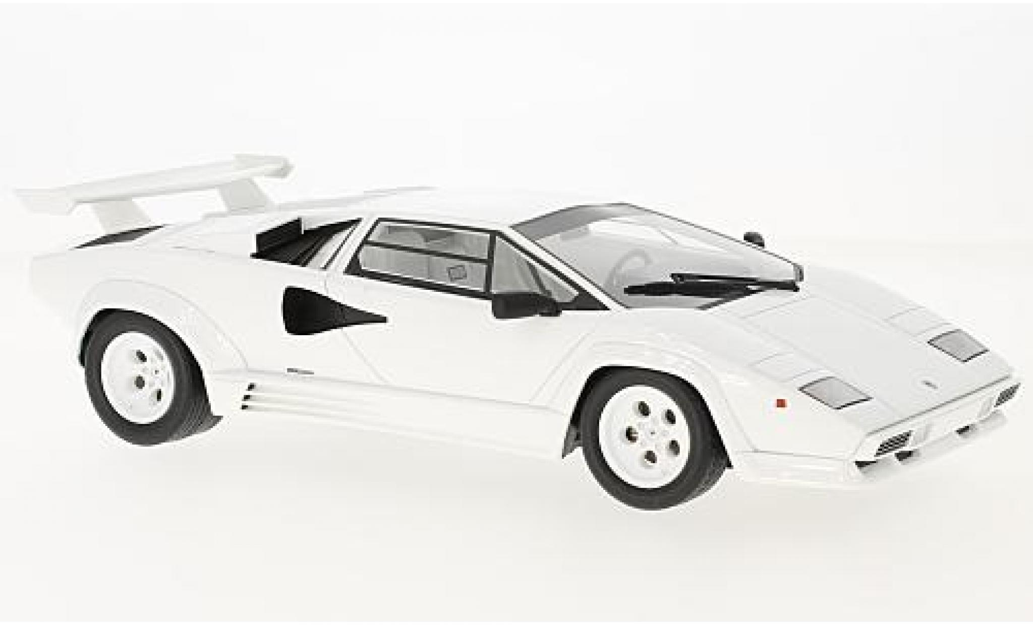 Lamborghini Countach 1/18 GT Spirit LP 5000 QV bianco modellino in miniatura