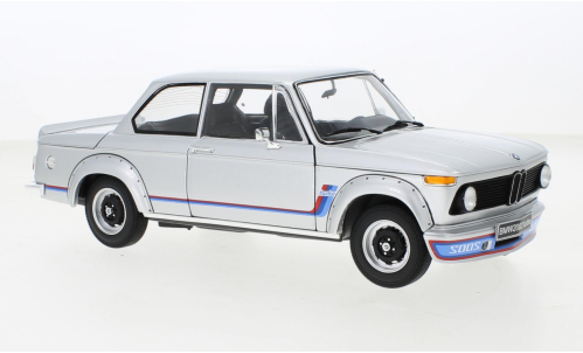 Bmw 2002 1/18 Kyosho Turbo grigio 1973 modellino in miniatura