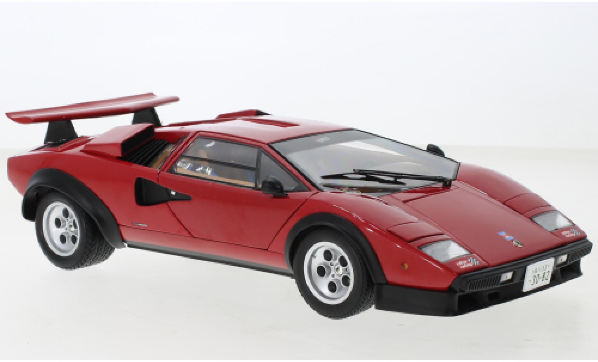 Lamborghini Countach 1/18 Kyosho Walter Wolf rosso modellino in miniatura