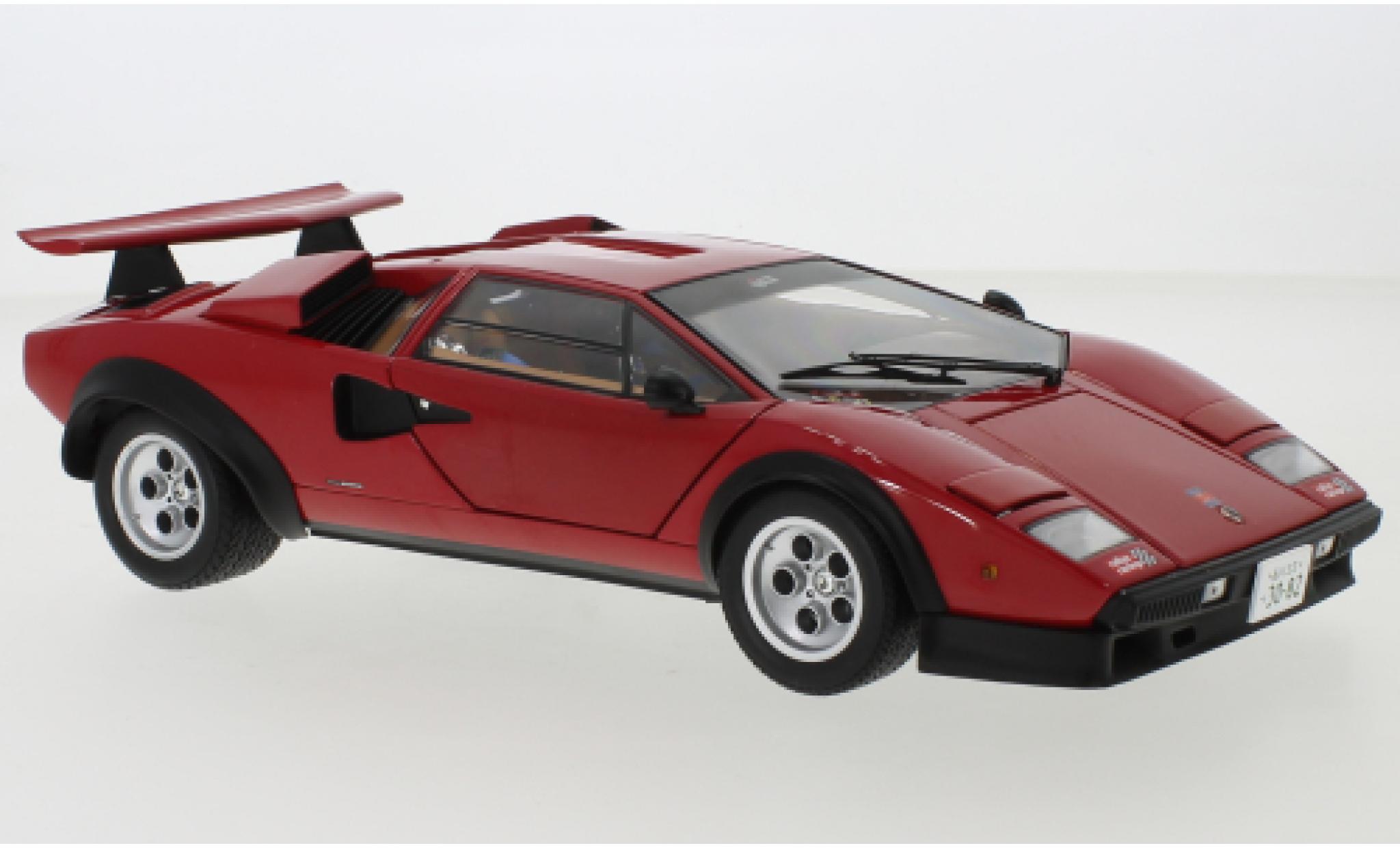 Lamborghini Countach 1/18 Kyosho Walter Wolf rosso 1982 modellino in miniatura