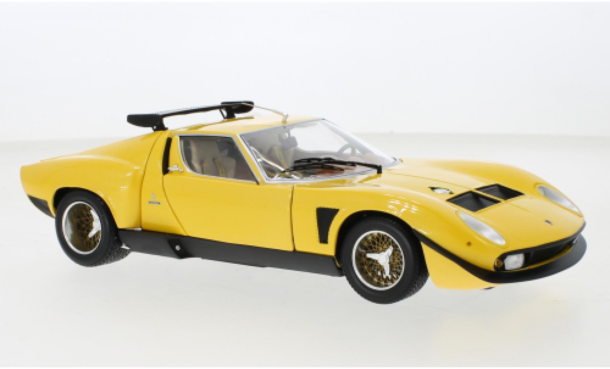 Lamborghini Miura 1/18 Kyosho SVR giallo modellino in miniatura