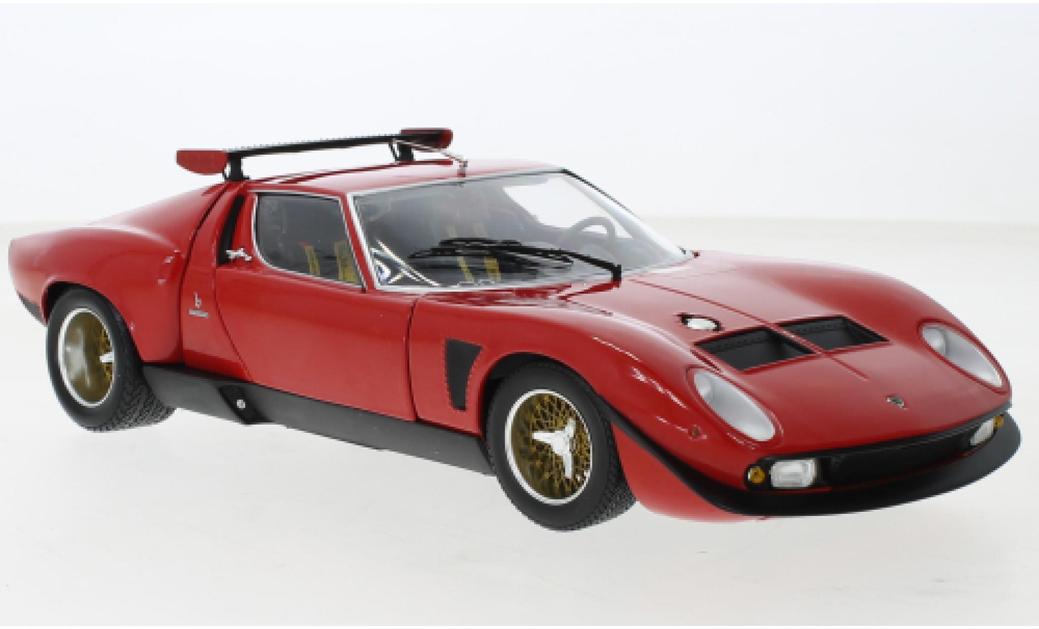 Lamborghini Miura 1/18 Kyosho SVR rosso/nero modellino in miniatura