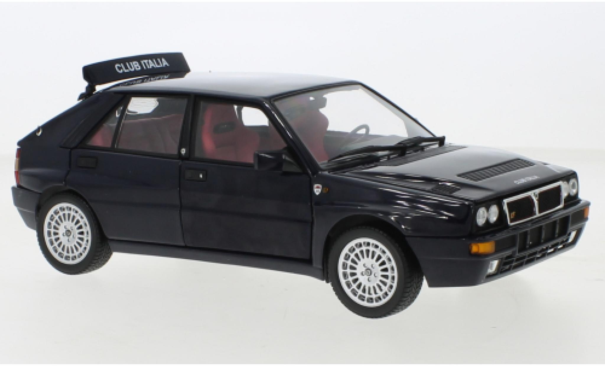 Lancia Delta 1/18 Kyosho HF Integrale Club Italia metallise blu modellino in miniatura