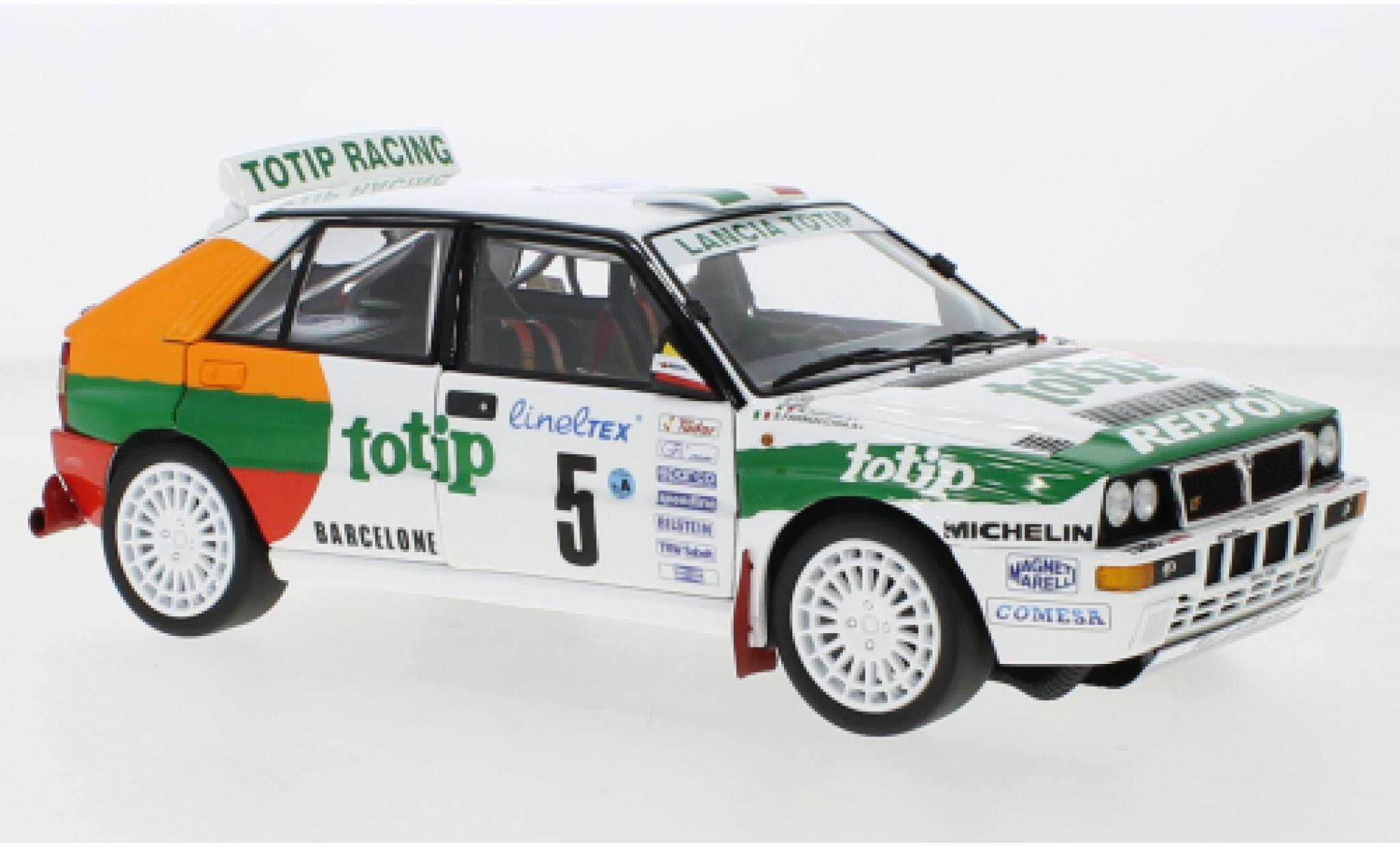Lancia Delta 1/18 Kyosho HF Integrale No.5 Jolly Club Totip Rallye WM Rallye Monte Carlo 1993 modellino in miniatura