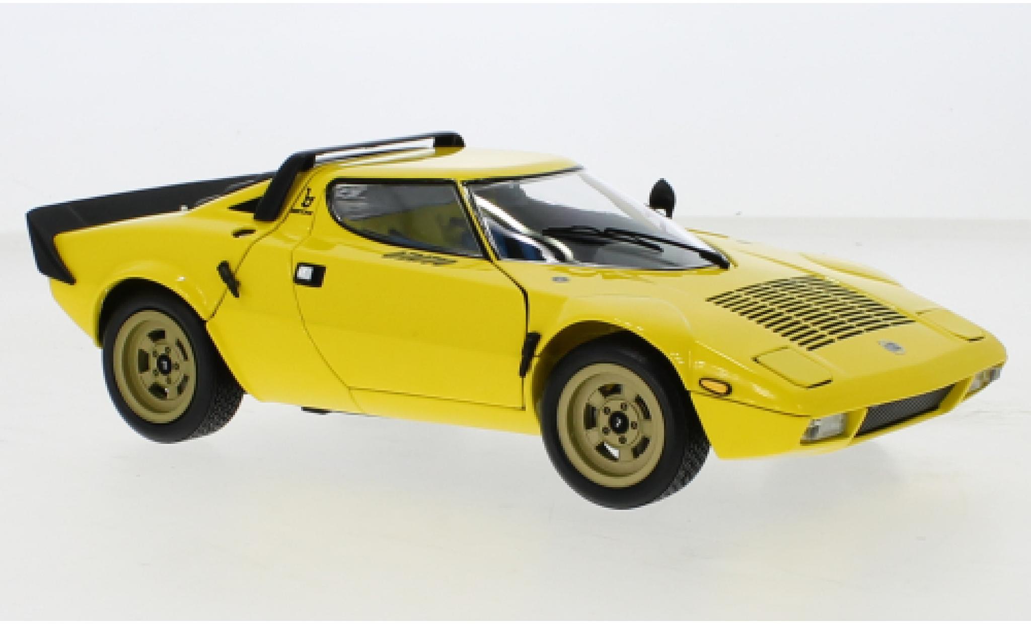 Lancia Stratos 1/18 Kyosho HF giallo modellino in miniatura