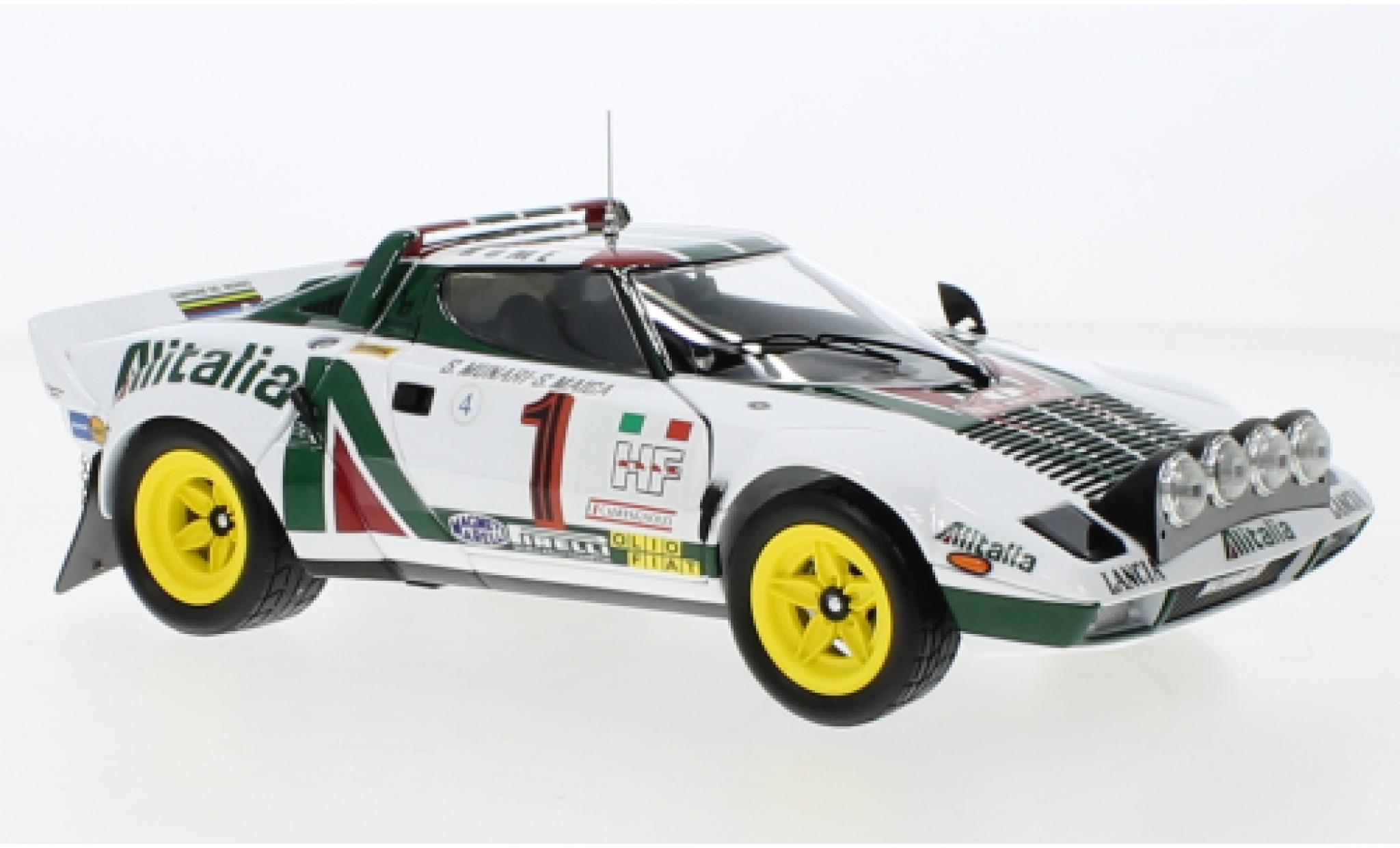 Lancia Stratos 1/18 Kyosho HF No.1 Alitalia Rallye WM Rallye Monte Carlo 1977 modellino in miniatura
