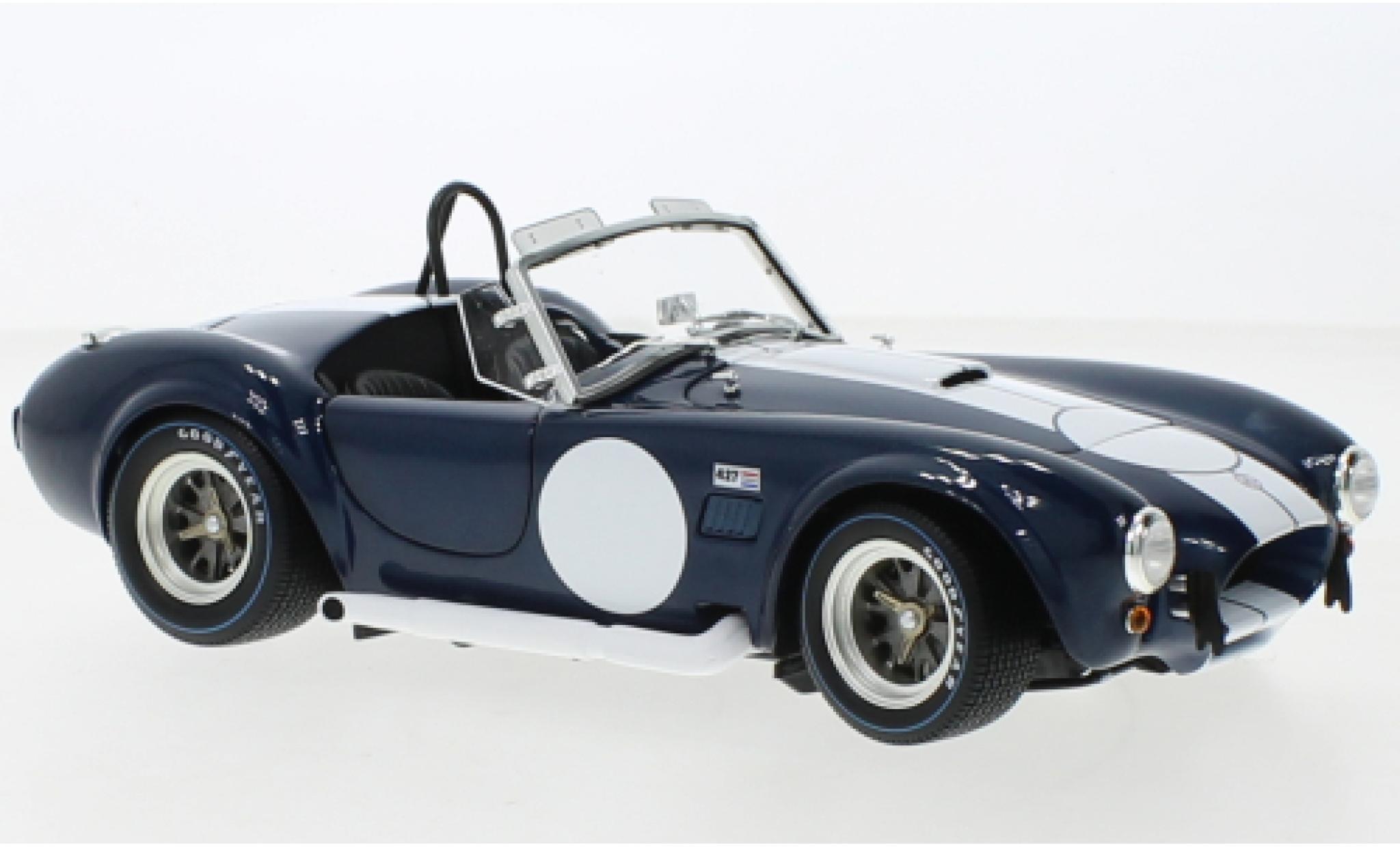 Shelby Cobra 1/18 Kyosho 427 S/C blu foncé/bianco modellino in miniatura