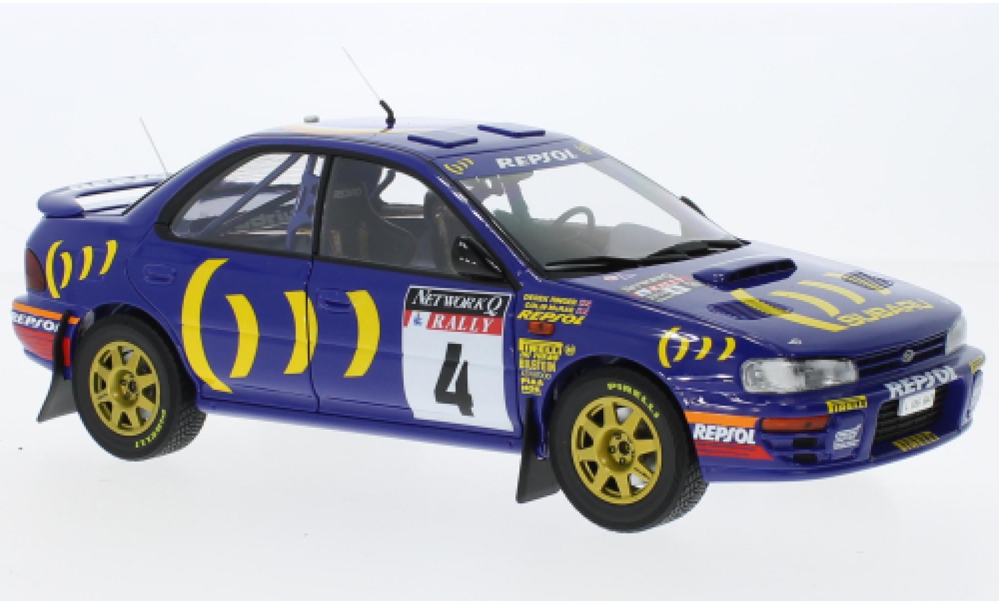 Subaru Impreza 1/18 Kyosho 555 No.4 Rallye WM RAC Rallye 1994 modellino in miniatura