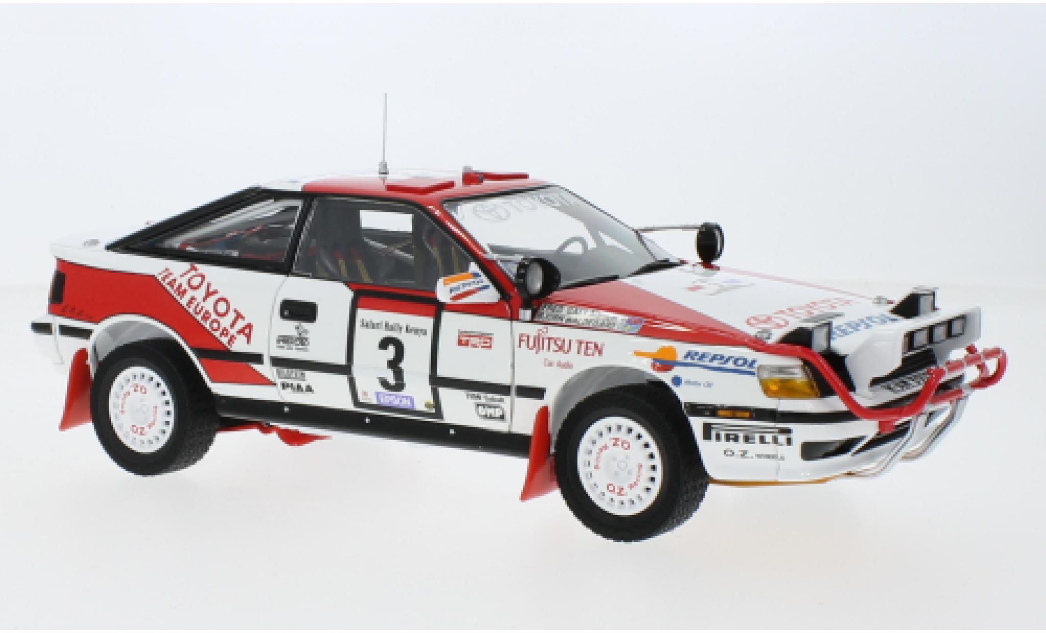 Toyota Celica 1/18 Kyosho GT-quatre (ST165) No.3 Team Kenia Rallye WM Safari Rallye 1990 modellino in miniatura