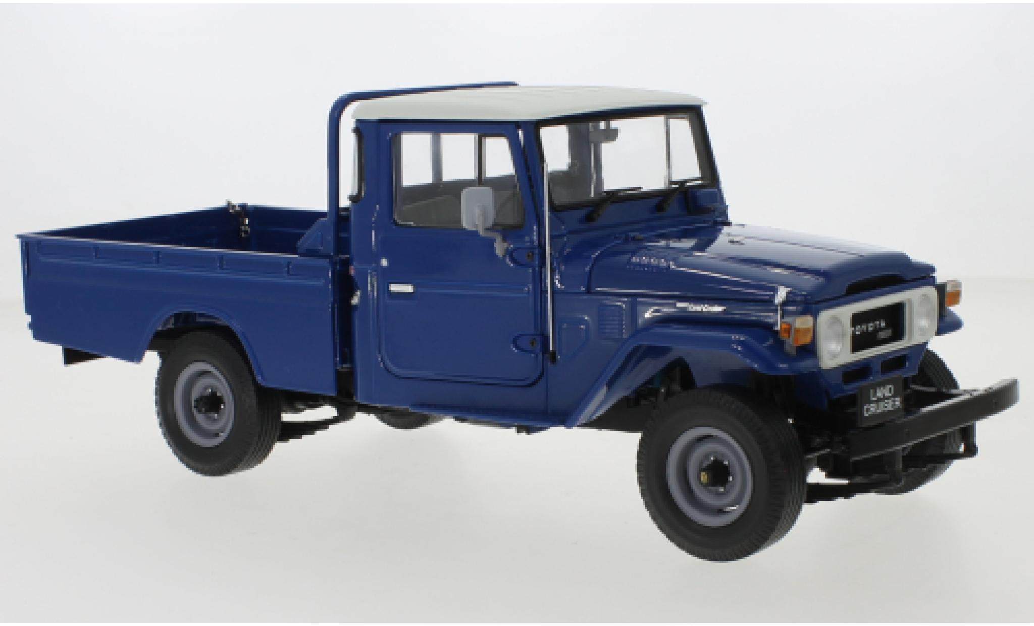 Toyota Land Cruiser 1/18 Kyosho 40 Pick Up blu RHD modellino in miniatura