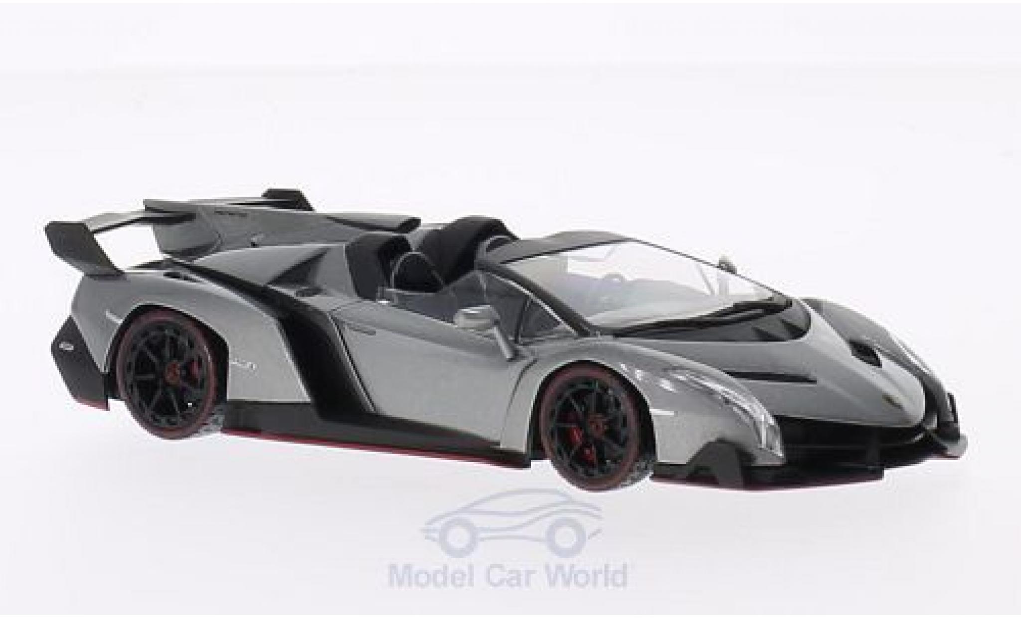 Lamborghini Veneno 1/43 Kyosho Roadster metallico grigio/verde modellino in miniatura