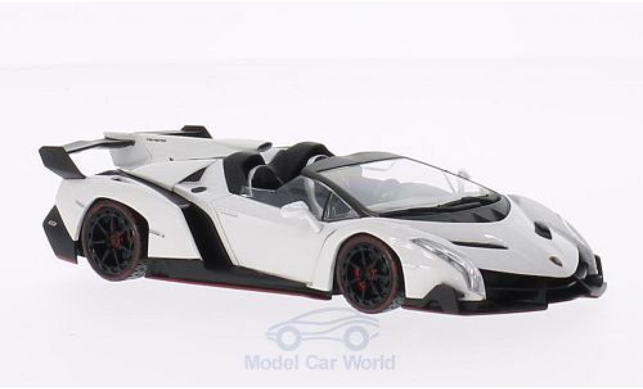 Lamborghini Veneno 1/43 Kyosho Roadster bianco/rosso modellino in miniatura