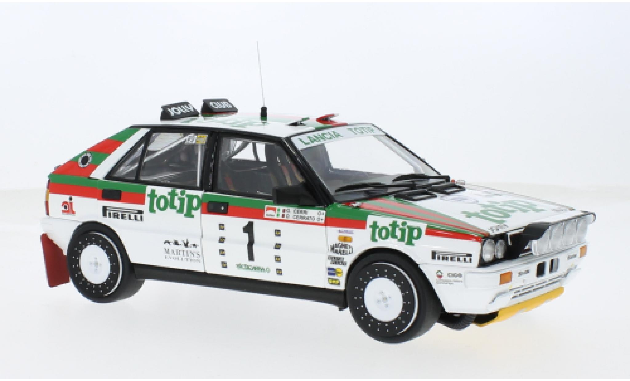 Lancia Delta 1/18 Kyosho HF 4WD No.1 Totip Targa Florio 1987 1:18 modellino in miniatura