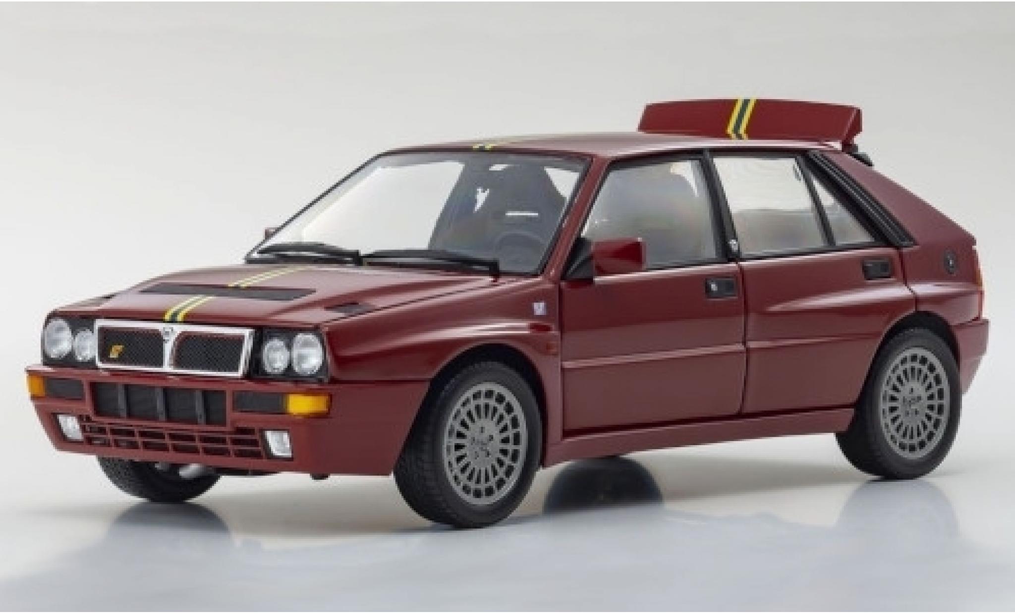 Lancia Delta 1/18 Kyosho HF Integrale Evoluzione II Edizione Finale rosso/Dekor 1995 modellino in miniatura