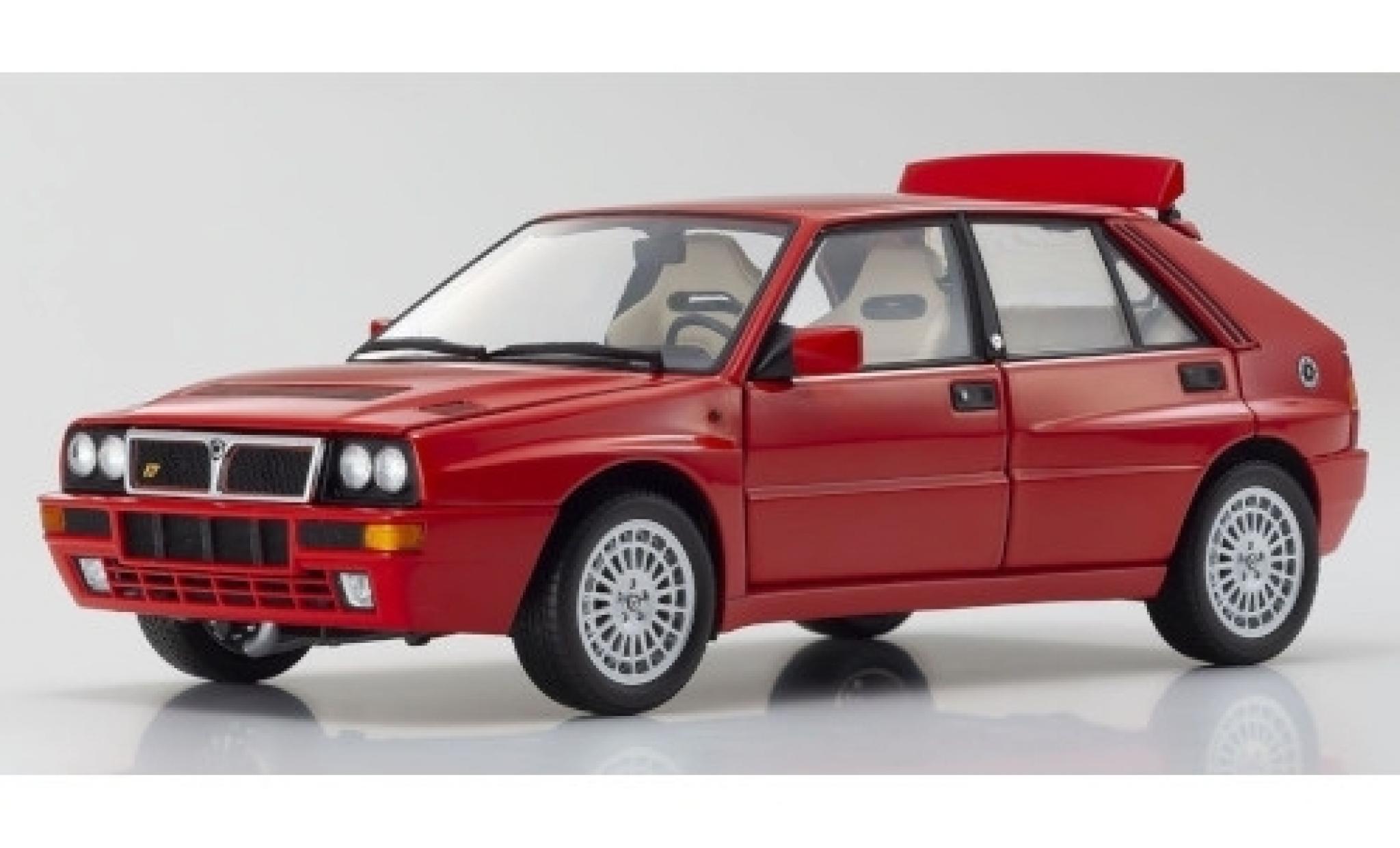 Lancia Delta 1/18 Kyosho HF Integrale Evoluzione II rosso 1993 modellino in miniatura