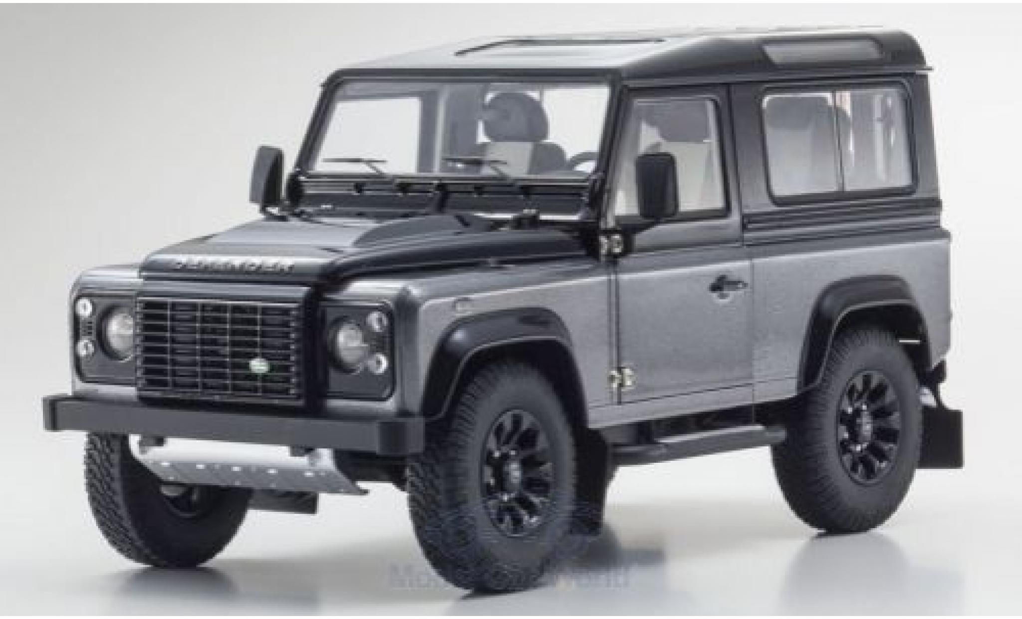 Land Rover Defender 1/18 Kyosho 90 Final Edition grigio modellino in miniatura
