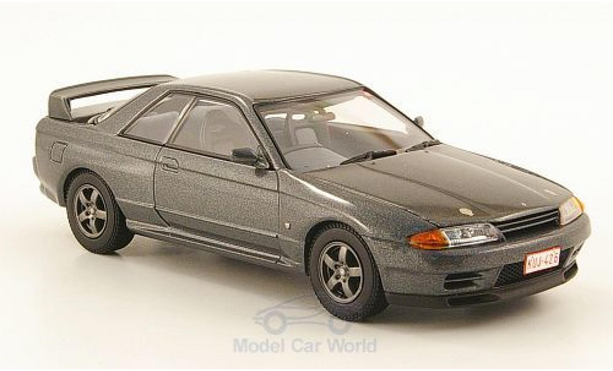Nissan Skyline 1/43 Kyosho GT-R (BNR 32) metallico grigio RHD Nürburgring Test Car modellino in miniatura