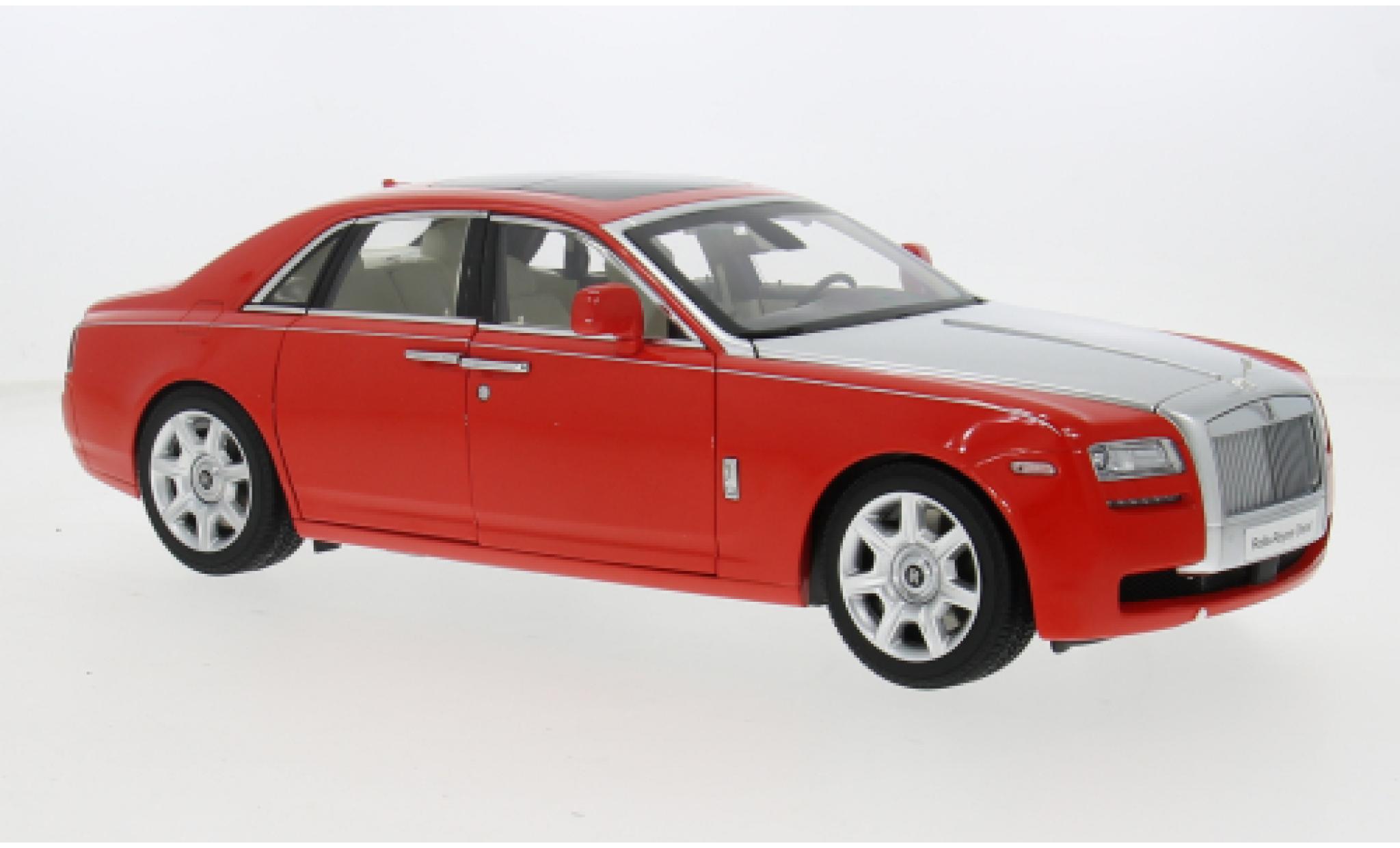Rolls Royce Ghost 1/18 Kyosho rot/silber 2009 1:18 modellino in miniatura