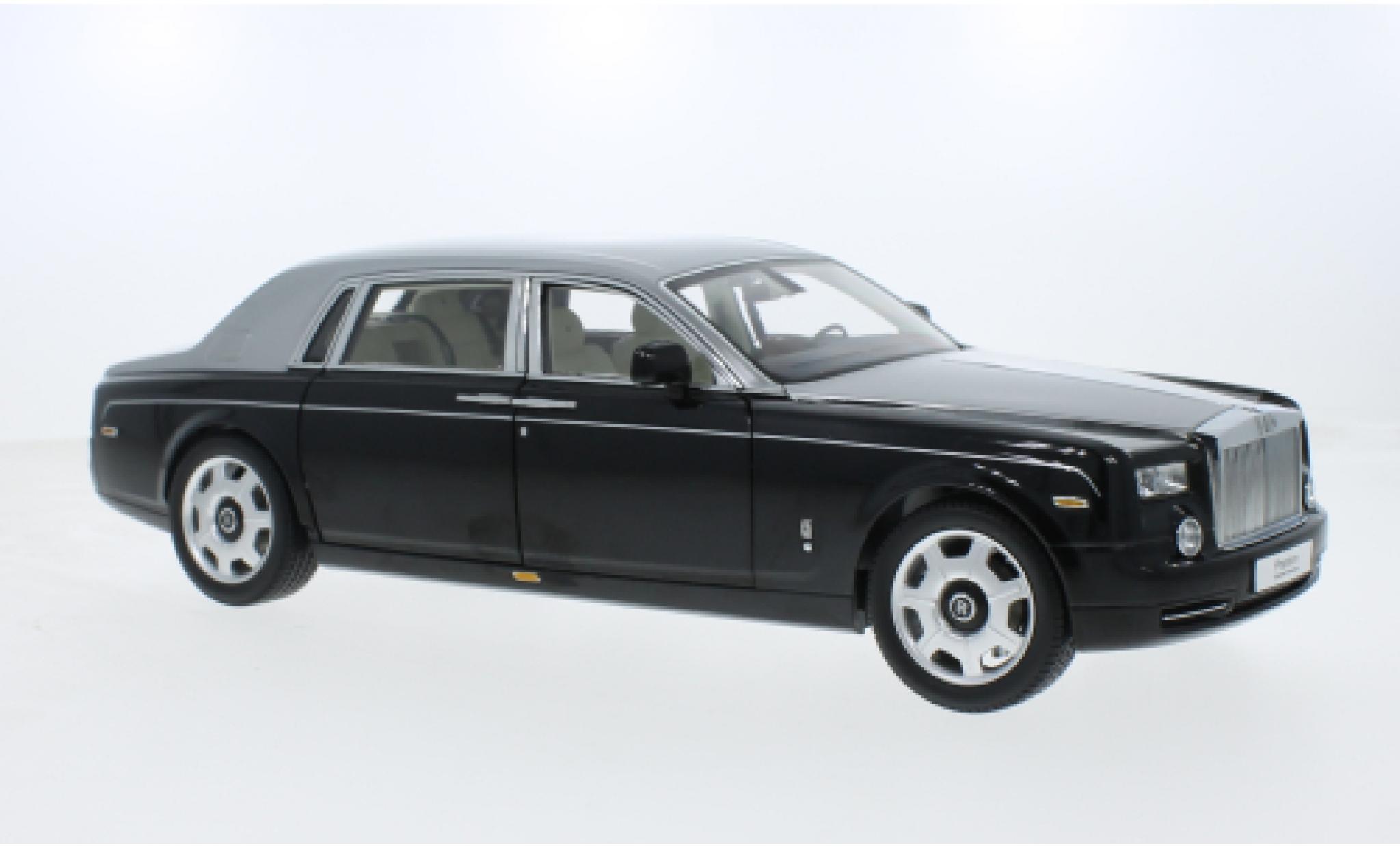Rolls Royce Phantom 1/18 Kyosho EWB schwarz/silber 1:18 modellino in miniatura
