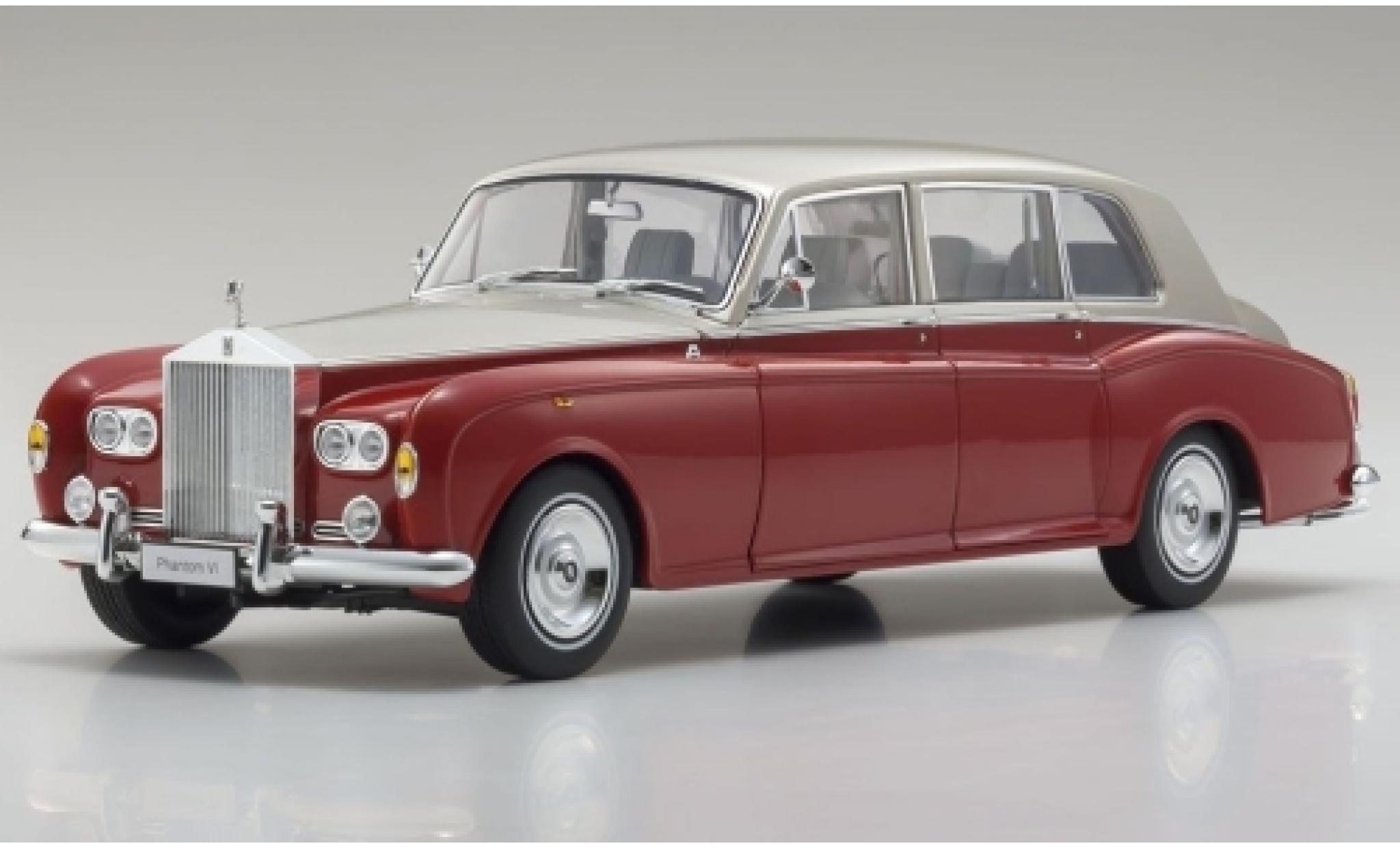 Rolls Royce Phantom 1/18 Kyosho VI rosso/beige RHD modellino in miniatura