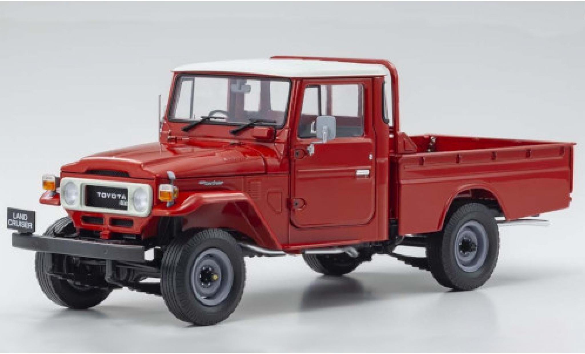 Toyota Land Cruiser 1/18 Kyosho 40 Pick Up rosso RHD modellino in miniatura