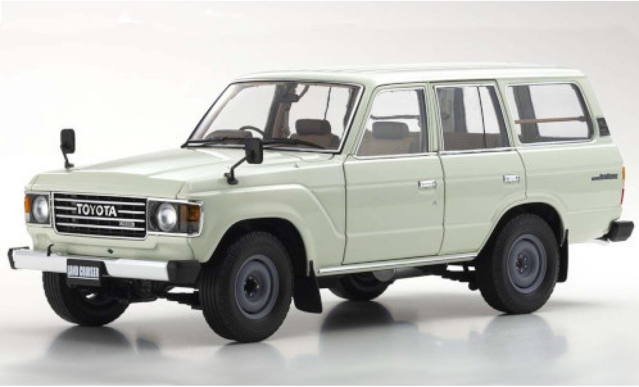 Toyota Land Cruiser 1/18 Kyosho 60 bianco RHD modellino in miniatura