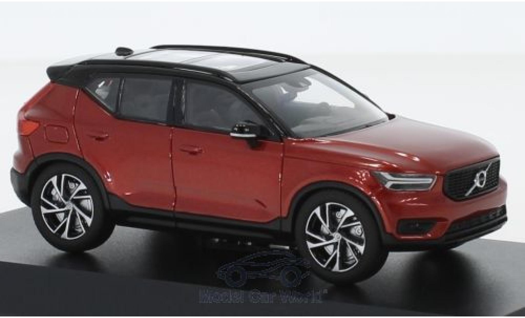 Volvo XC 1/43 Kyosho 40 metallico rosso modellino in miniatura