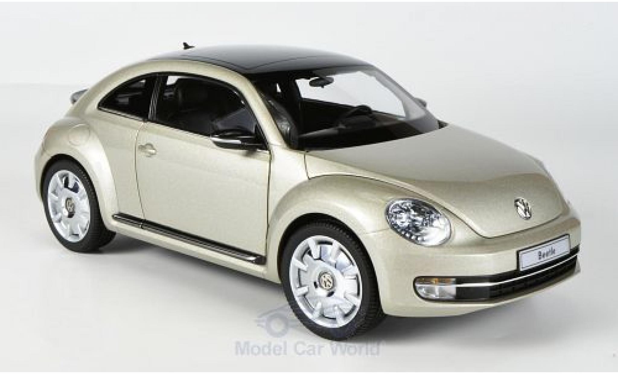 Volkswagen Beetle 1/18 Kyosho Coupe metallico beige 2011 modellino in miniatura