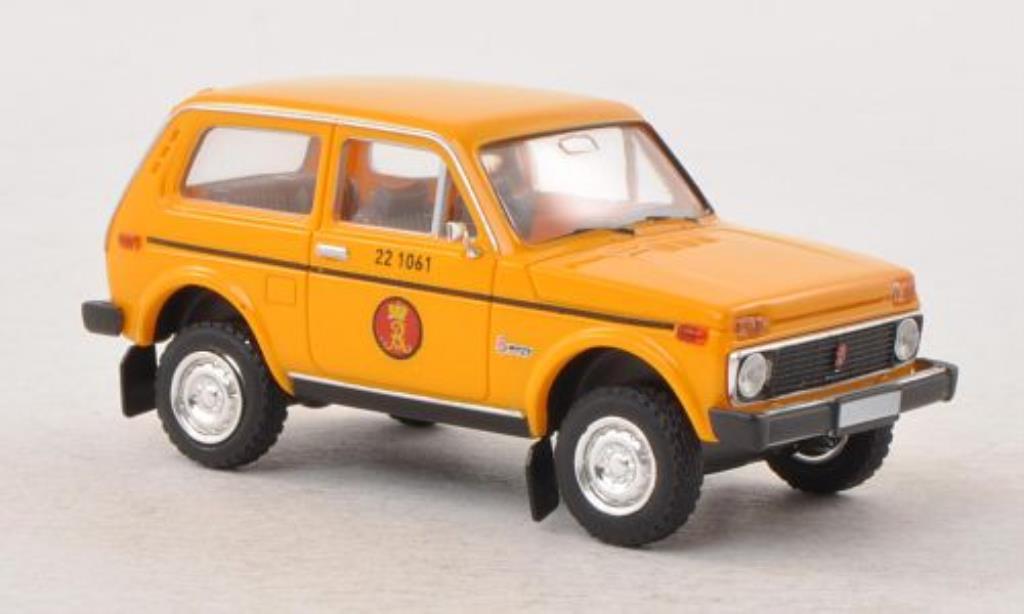 Lada Niva 1/87 Brekina Danische Post (DK) modellino in miniatura