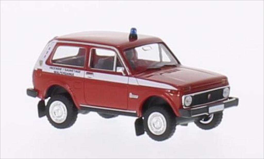 Lada Niva 1/87 Brekina Feuerwehr Walferdange (LUX) modellino in miniatura