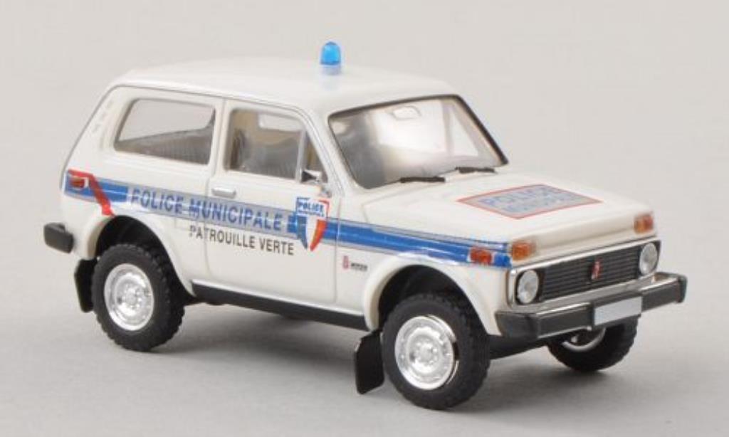 Lada Niva 1/87 Brekina Police Municipale - Patrouille Verte Polizei (F) modellino in miniatura