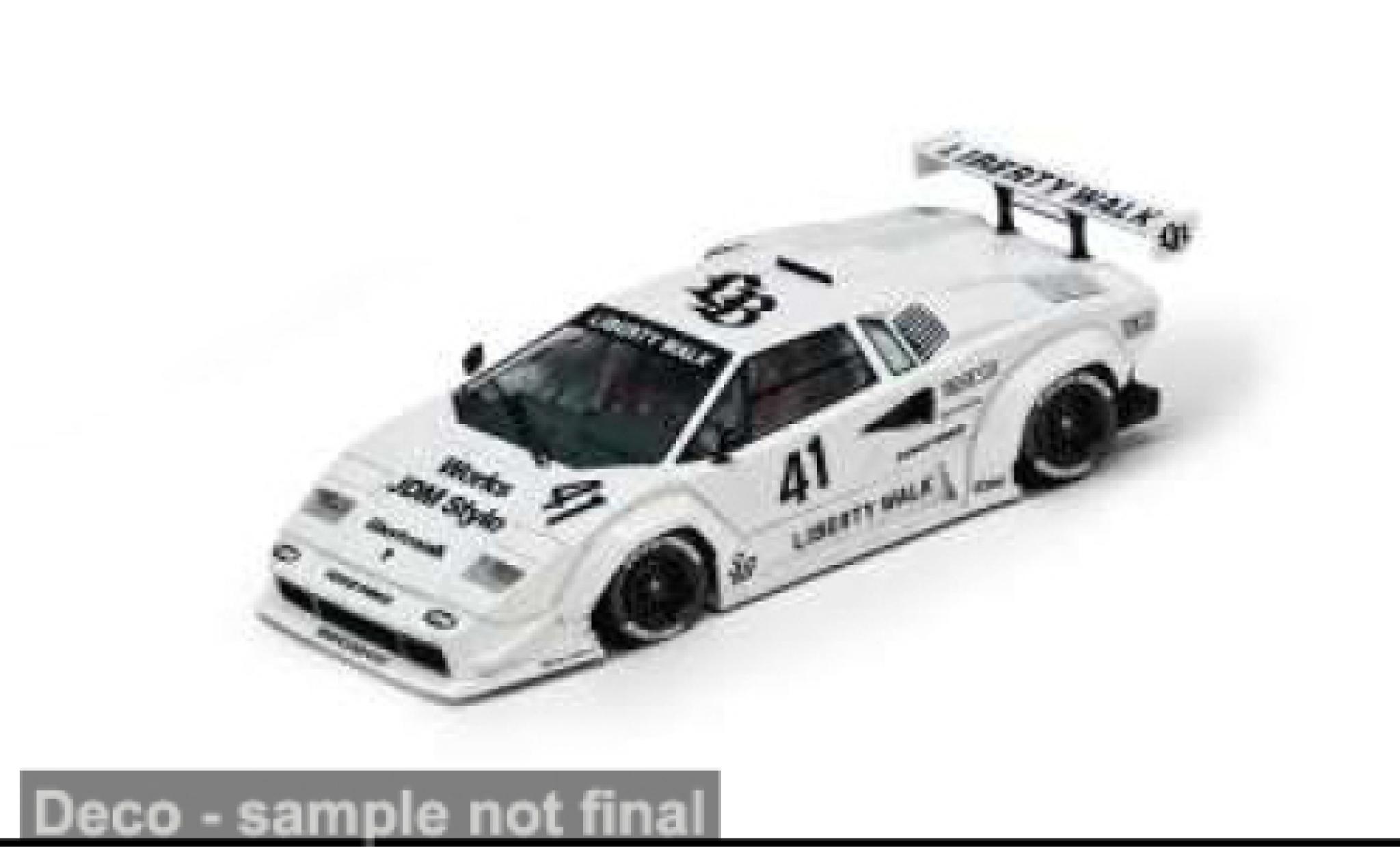 Lamborghini Countach 1/64 INNO64 weiss/schwarz Liberty Walk 1:64 modellini auto