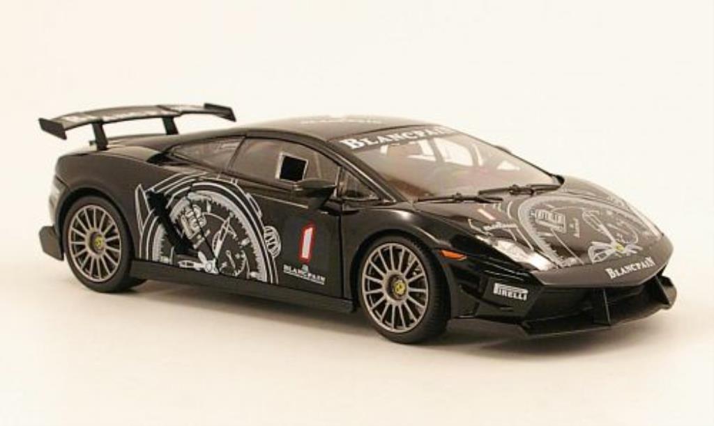 Lamborghini Gallardo 1/24 Motormax LP 560 Super Trofeo No.1 nero modellino in miniatura