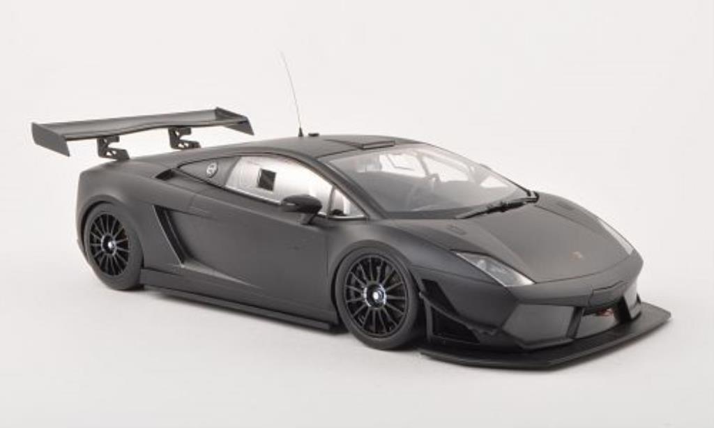 Lamborghini Gallardo 1/18 Minichamps LP 600+ GT3 matt-nero Plain Body Version 2011 modellino in miniatura