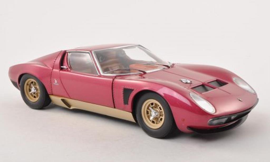 Lamborghini Miura Jota 1/18 Kyosho Jota SVJ lila/gold modellino in miniatura